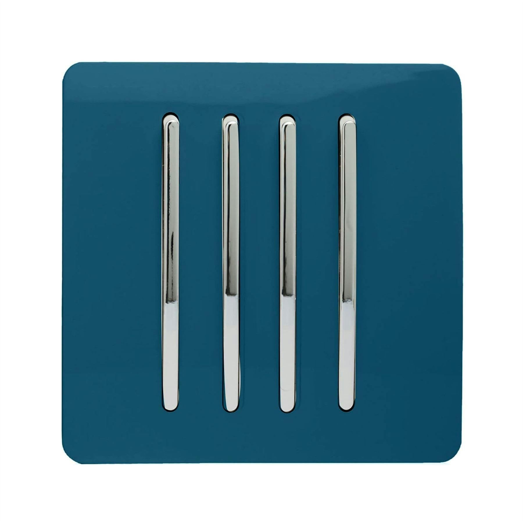 Trendi Switch 4 Gang Light Switch - Midnight Blue - Image 5