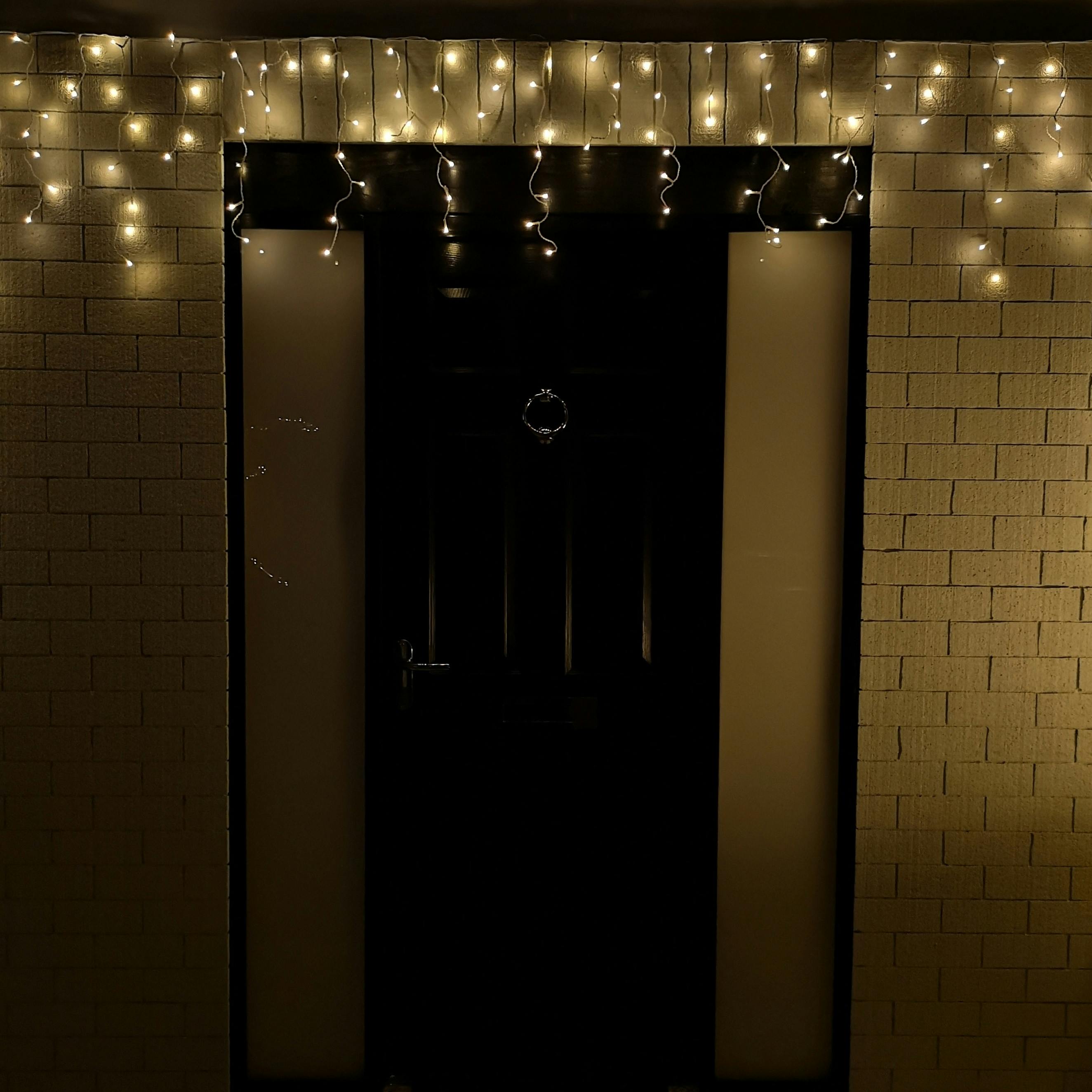 Rackhams White 25M 1000 Warm Led Frosted Icicle Indoor Outdoor Christmas Lights With Timer