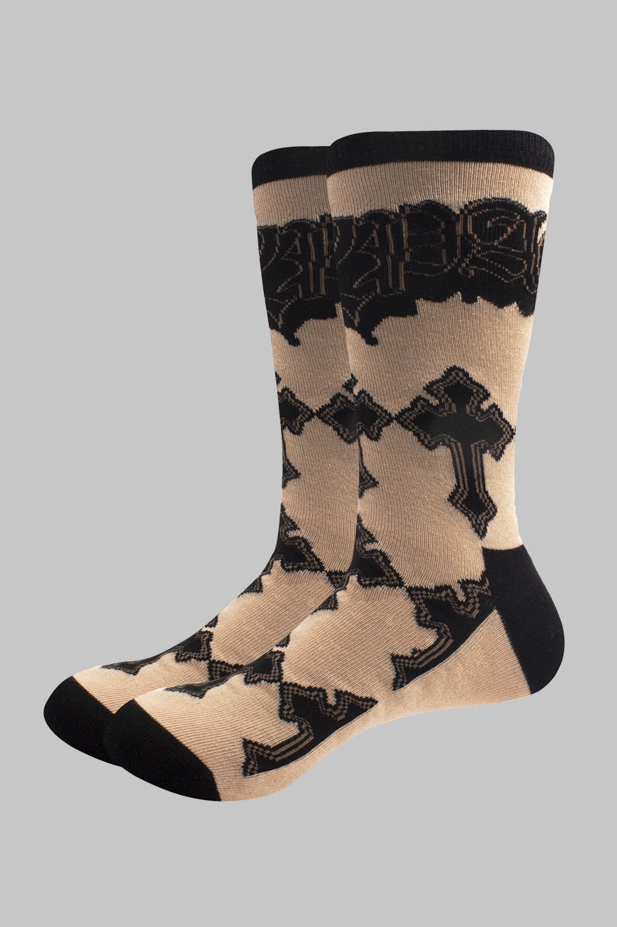 Paradiso Clothing Unisex Tupac Cross Logo Ankle Socks