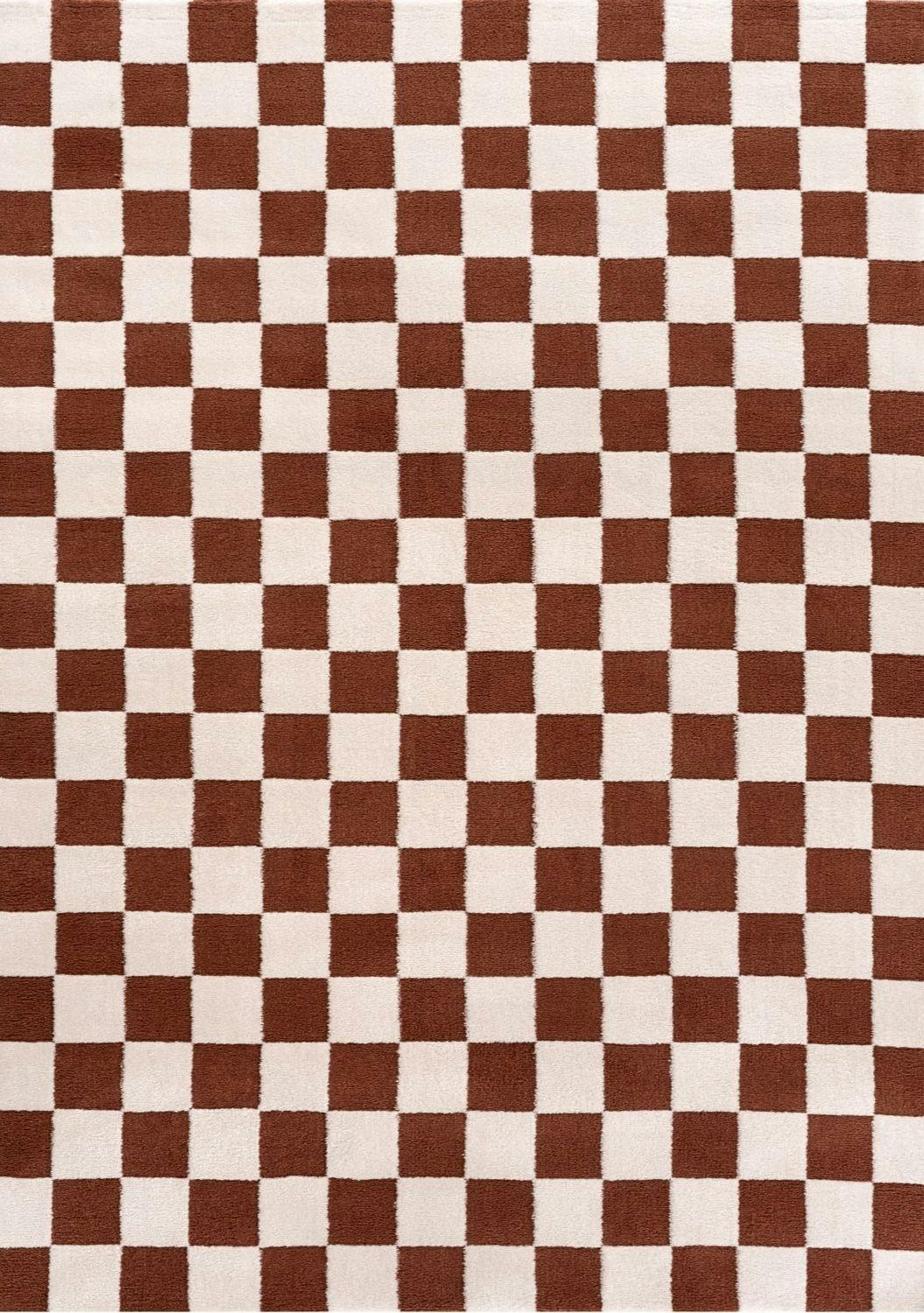 Rackhams Loft Checkerboard Terra Rug - 80X150 Cm