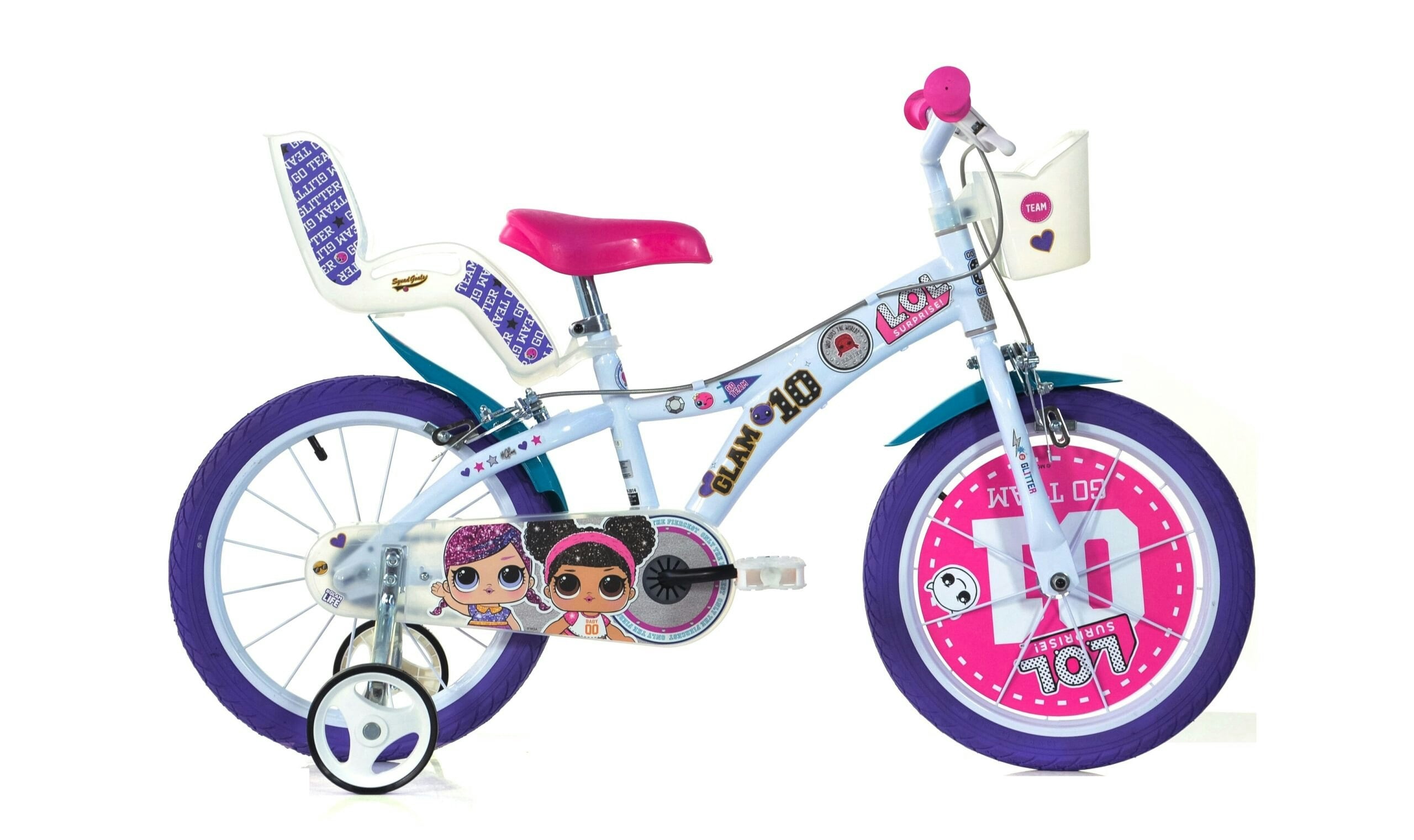 Dino Bikes White Dino Lol Surprise 16In Bike