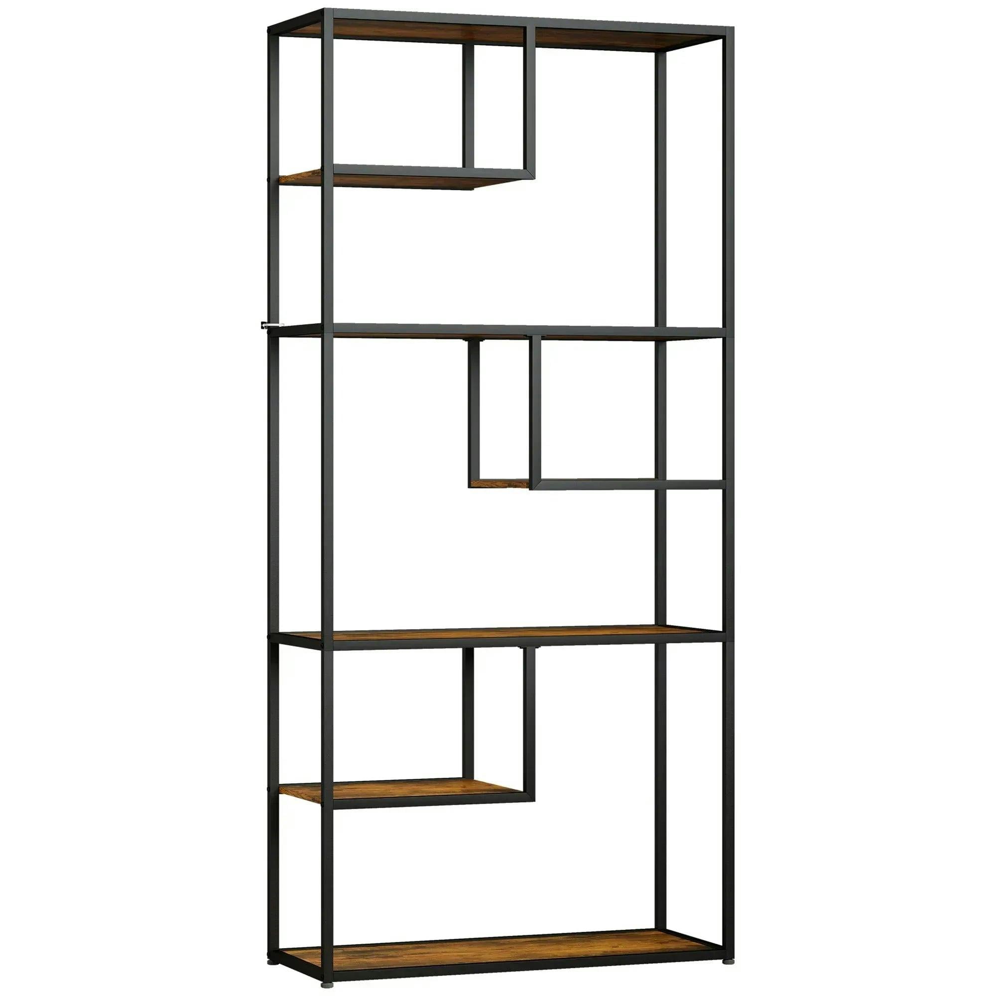 B&Q - 6 Tier Storage ShelvesFree Standing Book Shelf For StudyLiving Room - Image 7