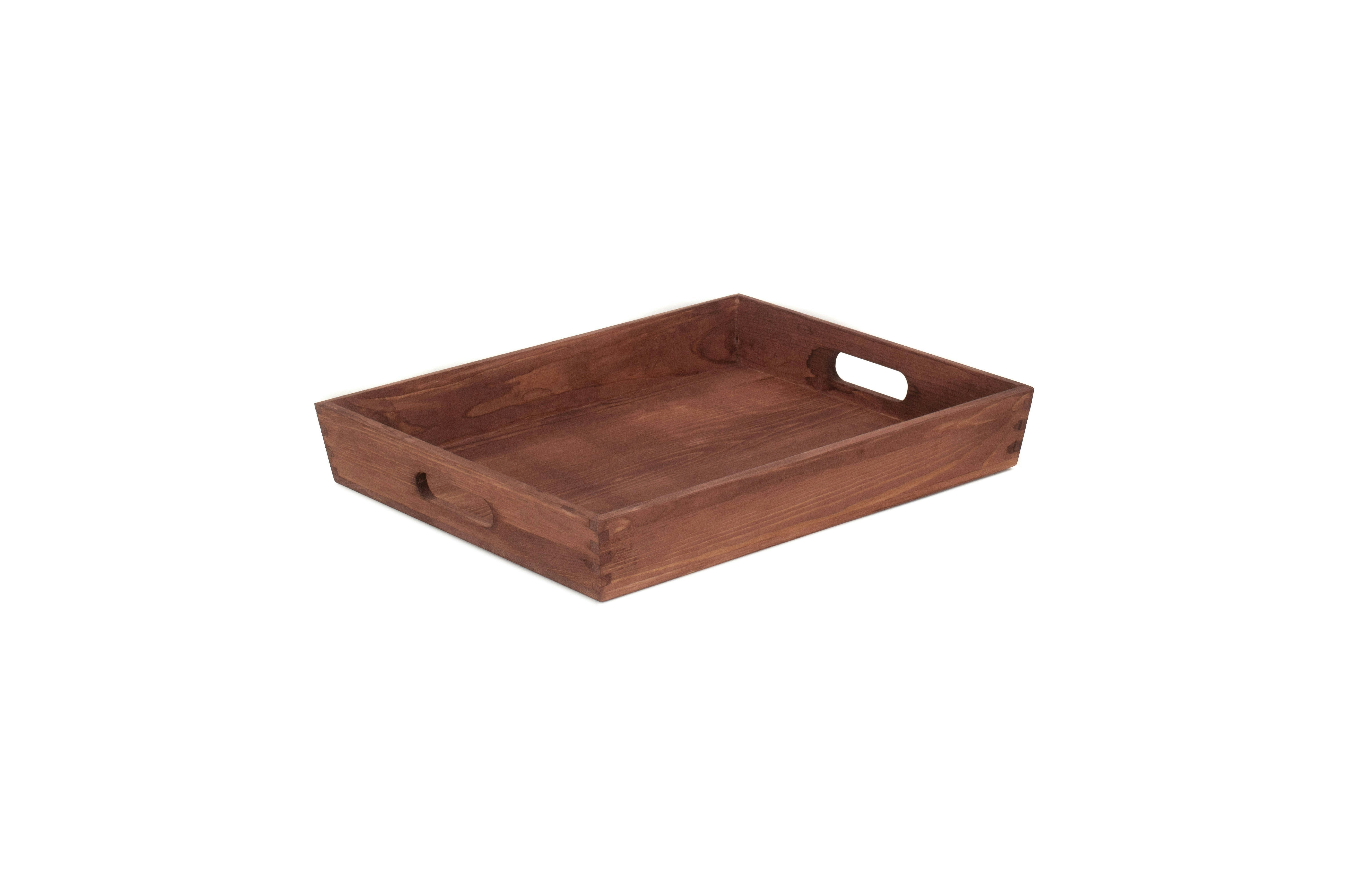 Red Hamper Soft Wood Wooden Serving Tray