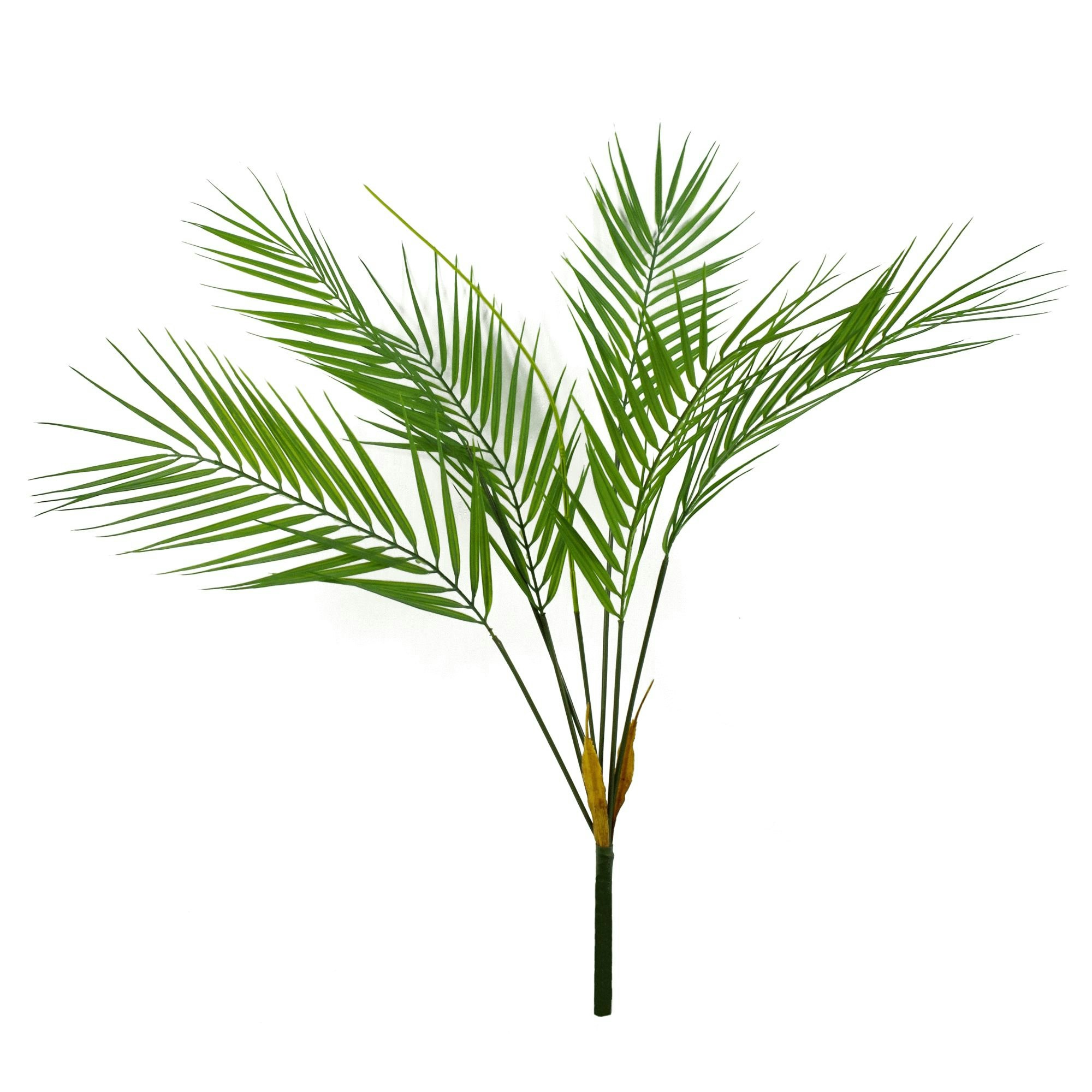 Leaf Green Artificial Palm Tree - Unpotted 6 Leaves - 75Cm