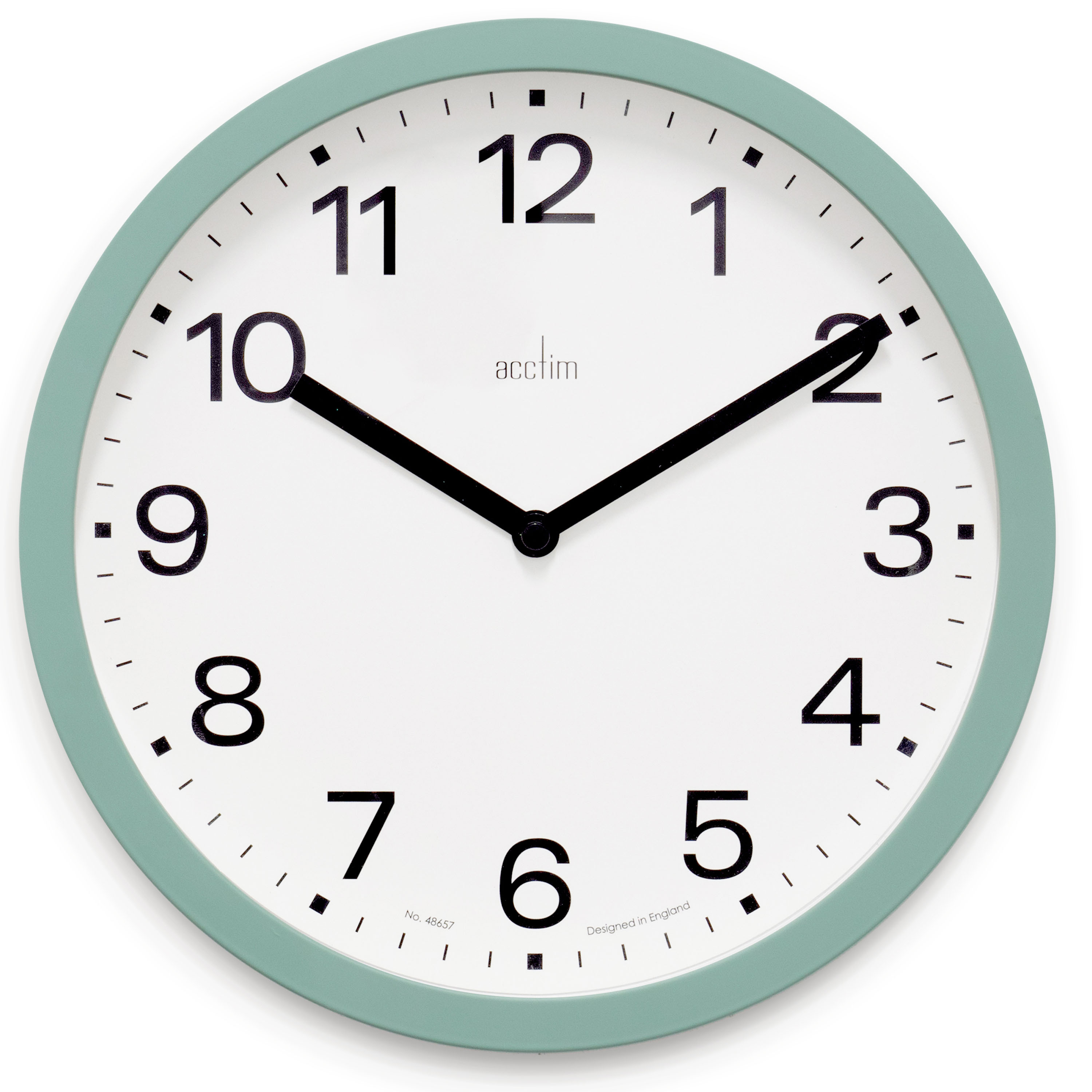 Acctim Renhold Wall Clock Contemporary 25Cm Kitchen/Living Room/Bedroom/Office Clock - Cloverfield