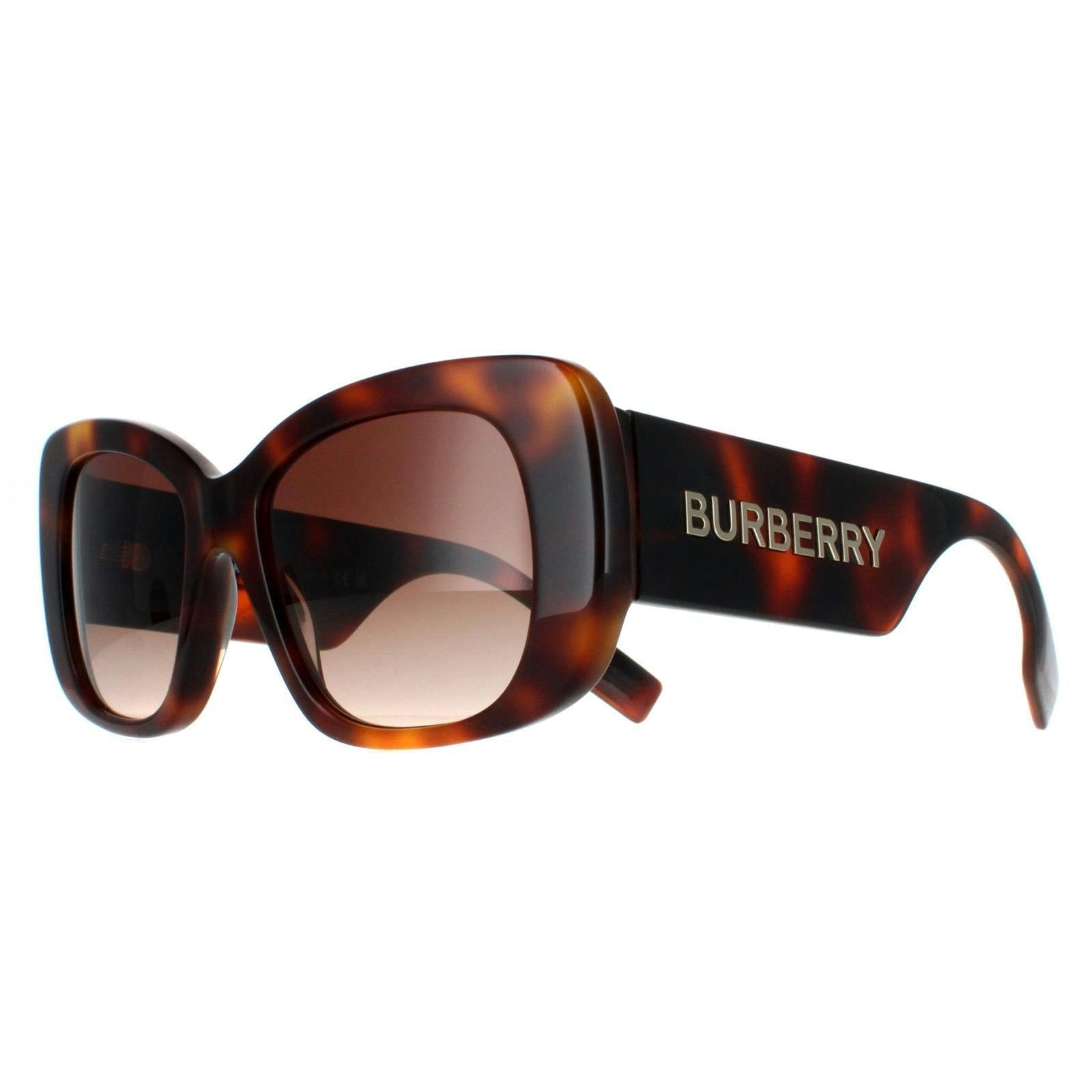 Burberry Square Womens Light Havana Brown Gradient BE4410 - One Size - Image 7