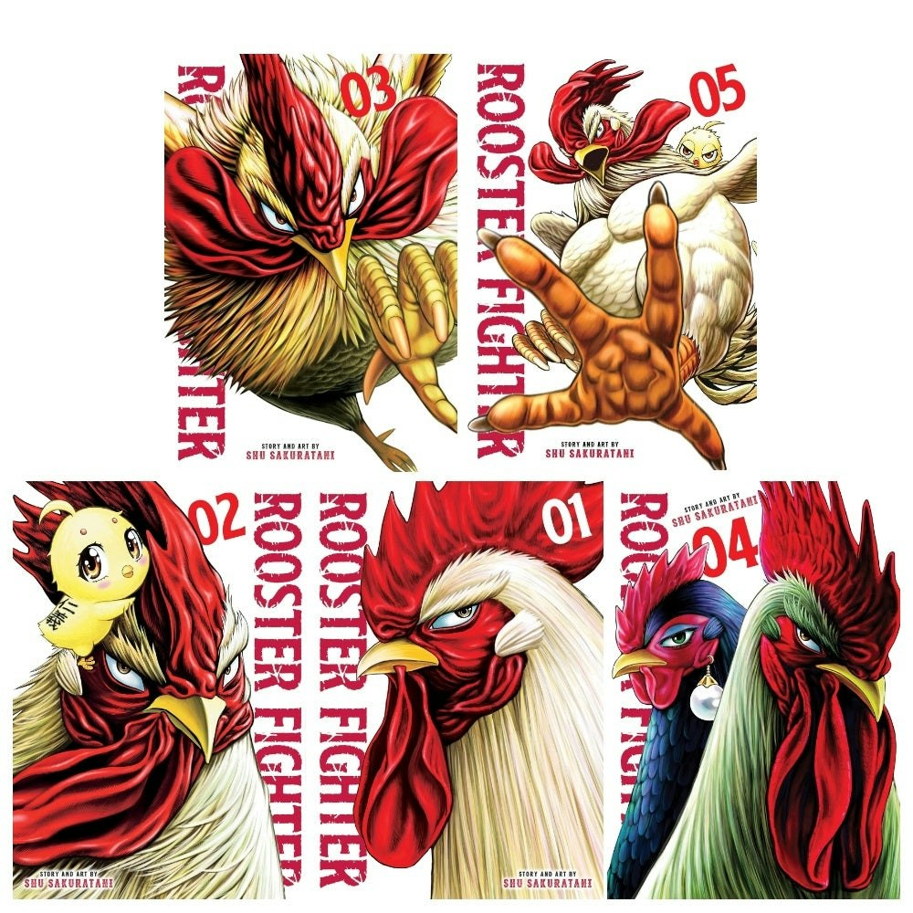 Viz Media Rooster Fighter 5 Books Collection Set (Volumes 1-5) By Syu Sakuratani
