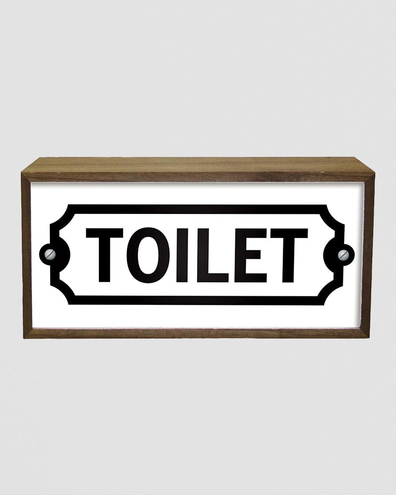 Rackhams Light Toilet Box Sign – Led Restroom Direction With Style