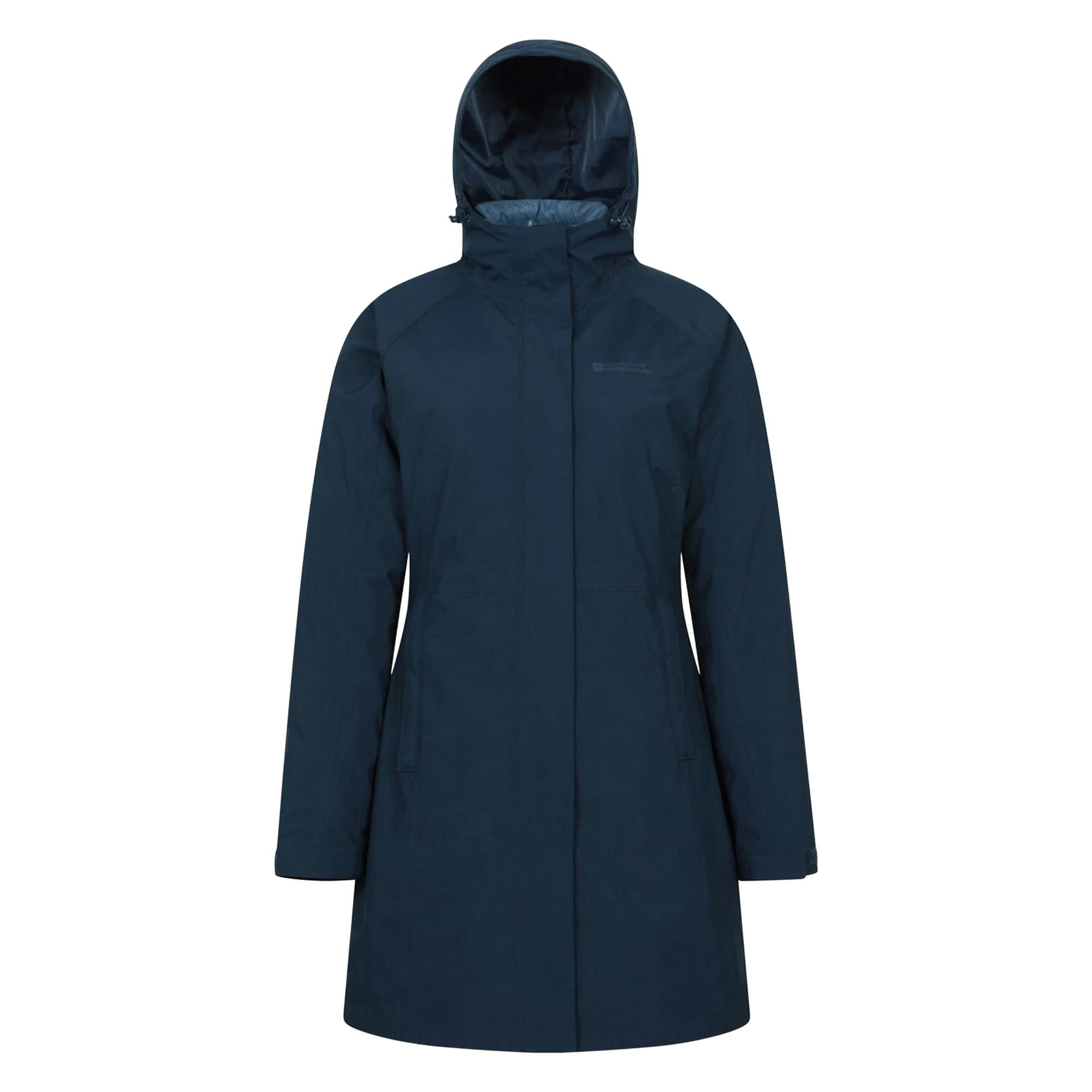 Mountain Warehouse Women's Dark/Blue Alaskan Long 3 In 1 Jacket - 14 Uk - 100% Polyester