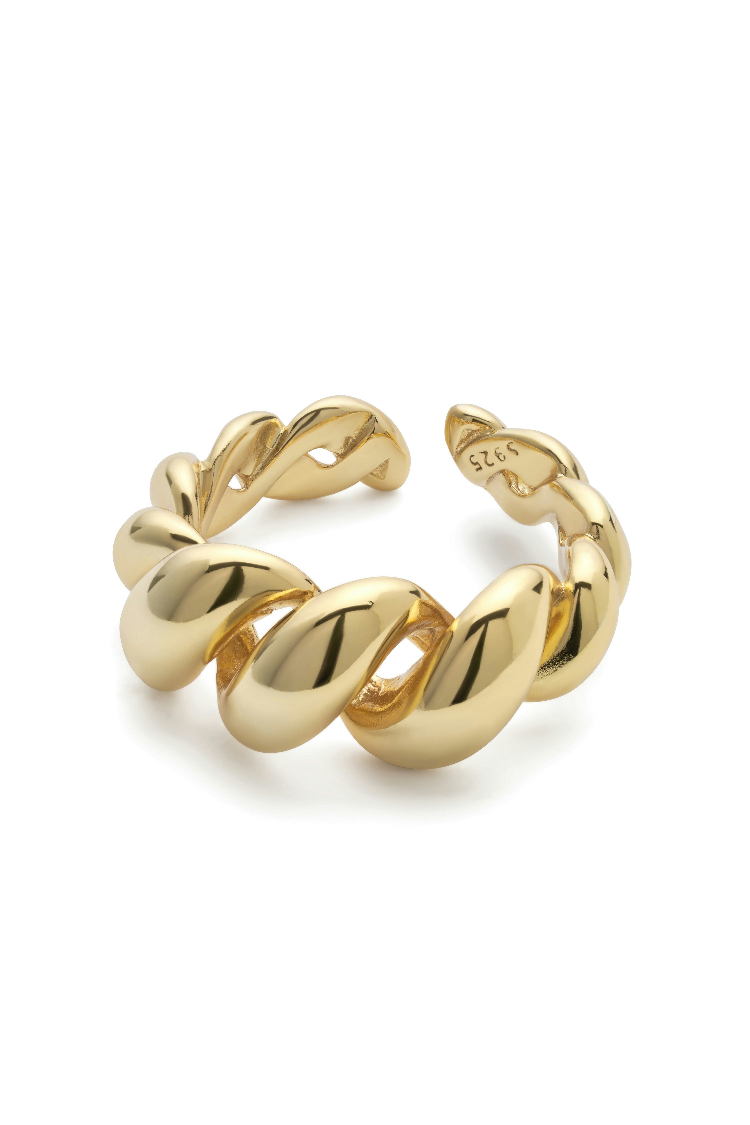 Elk & Bloom Gold 14K Twist Link Ring - No Thank You