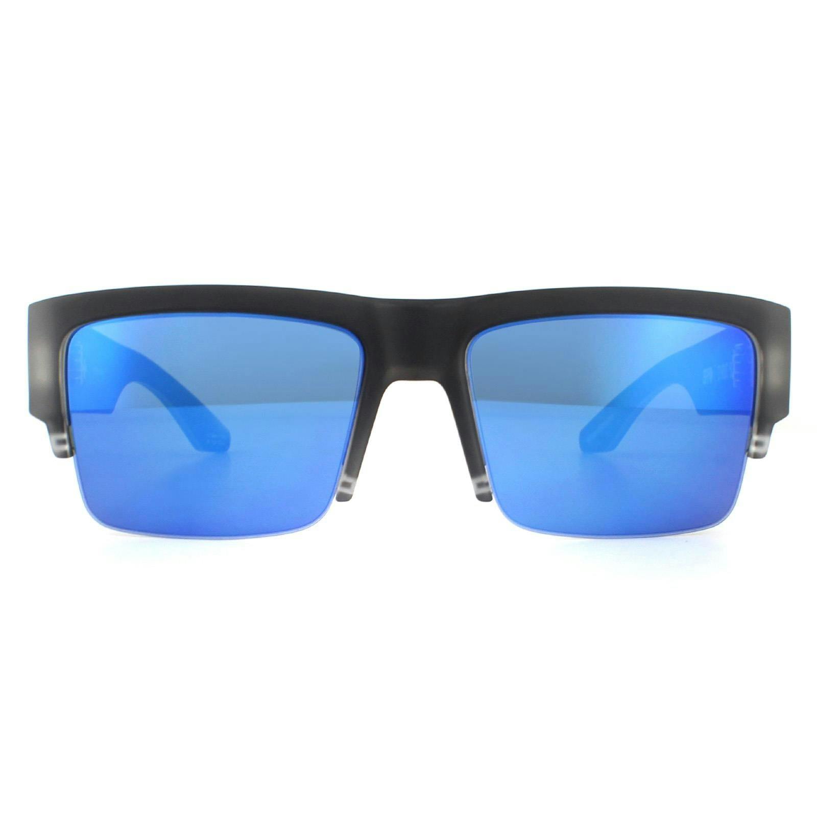 Spy Black/Grey/Green Sunglasses Cyrus 50/50 6700000000060 Matte Ice Hd Plus With Dark Blue Spectra Mirror