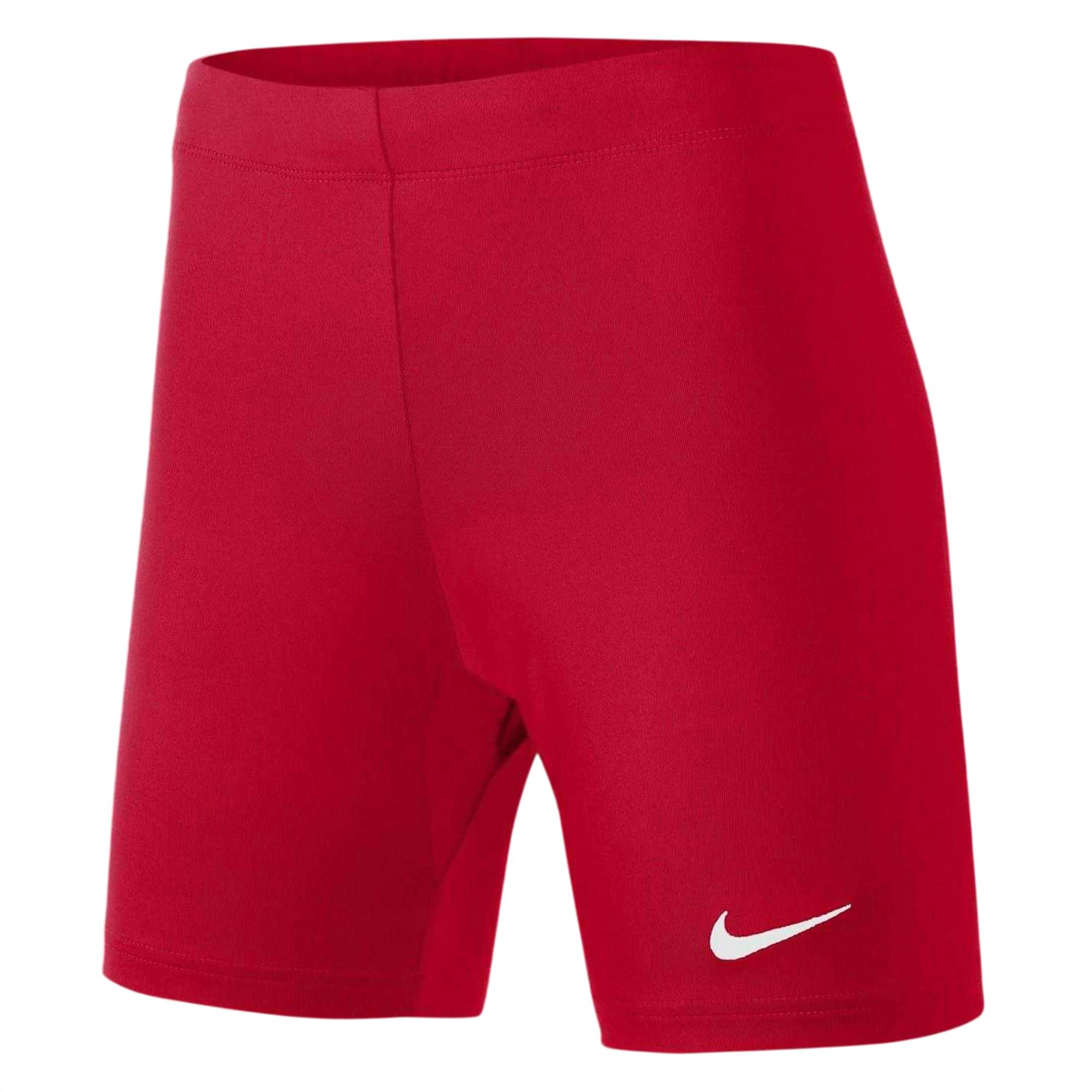 Nike Women's Red Compression Shorts - University - 8 Uk - University - 90% Polyester/10% Spandex
