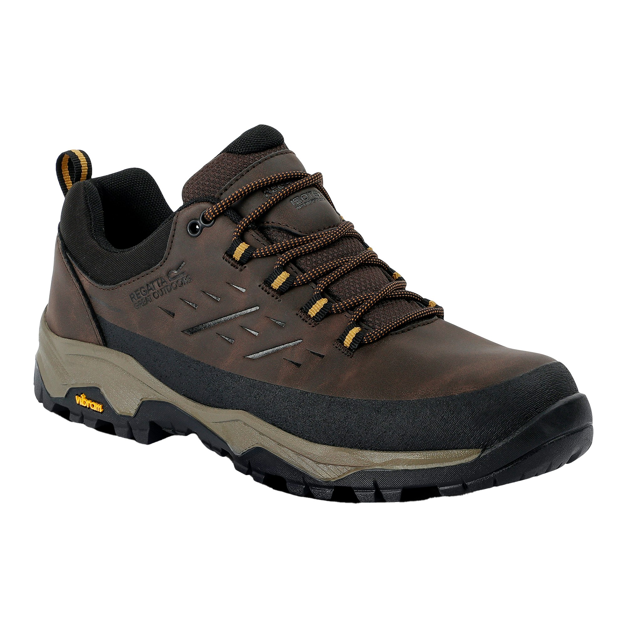 Regatta Men's Blake Low Walking Shoes - Peat/Wood - Peat/Wood - 8 Uk