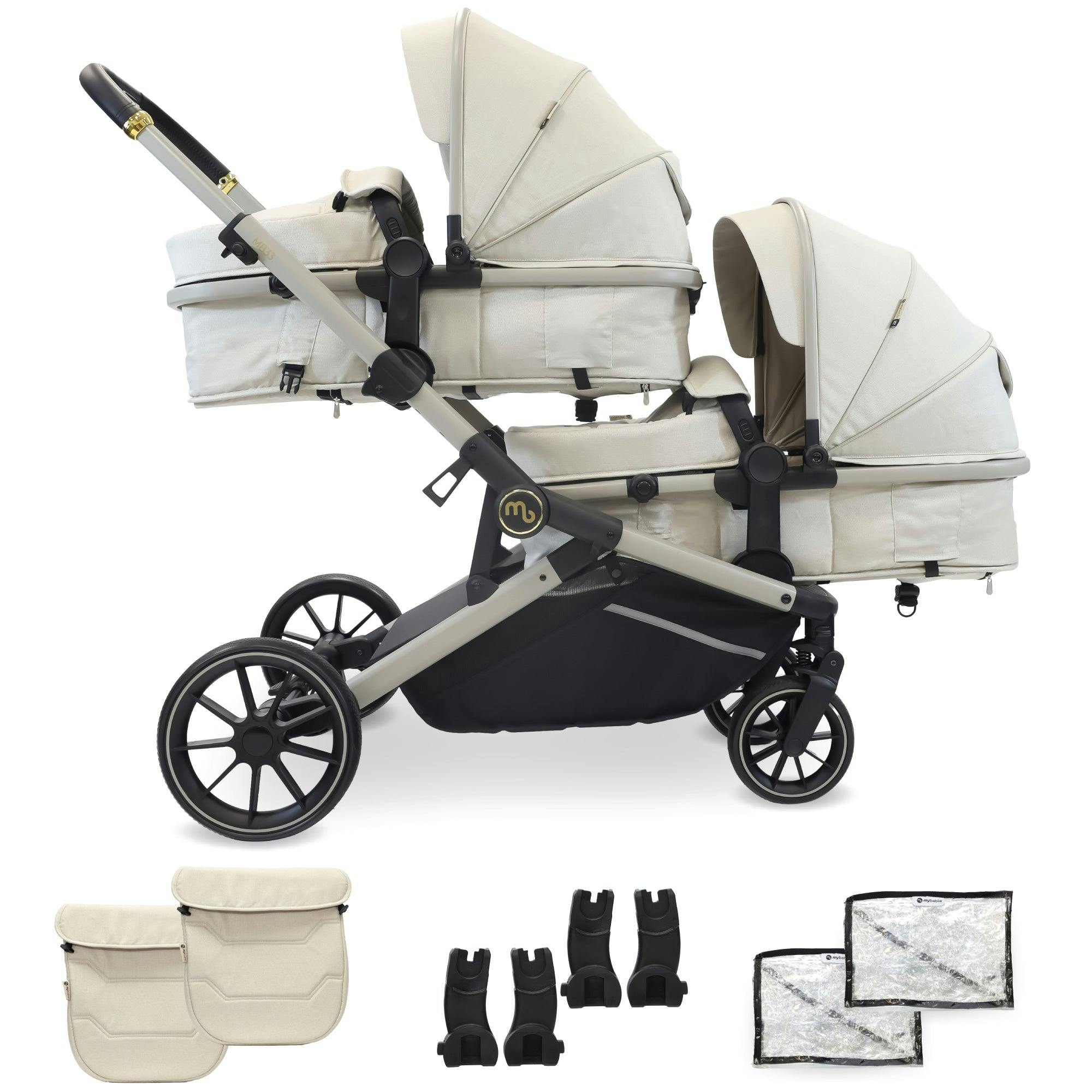 My Babiie Ivory Mb33 Tandem Pushchair