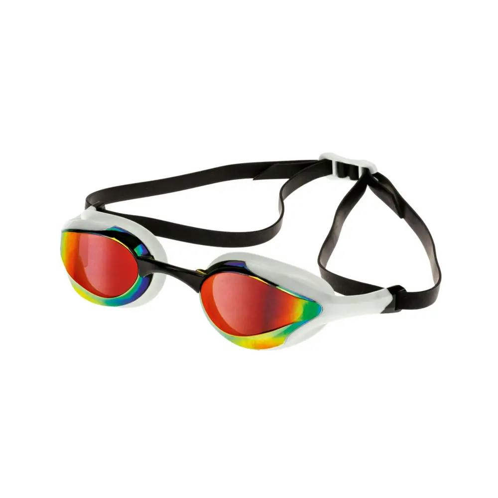 Aquafeel White Leader Mirrored Adult Swim Goggles - Mirrored
