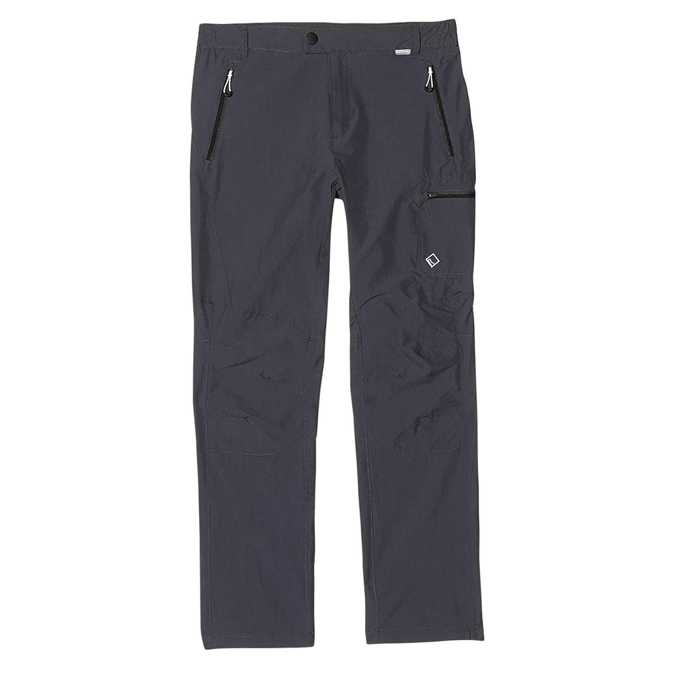 Regatta Men's Grey Highton Water Repellent Hiking Trousers - Seal - 42R - Seal - 94% Polyamide/6% Elastane