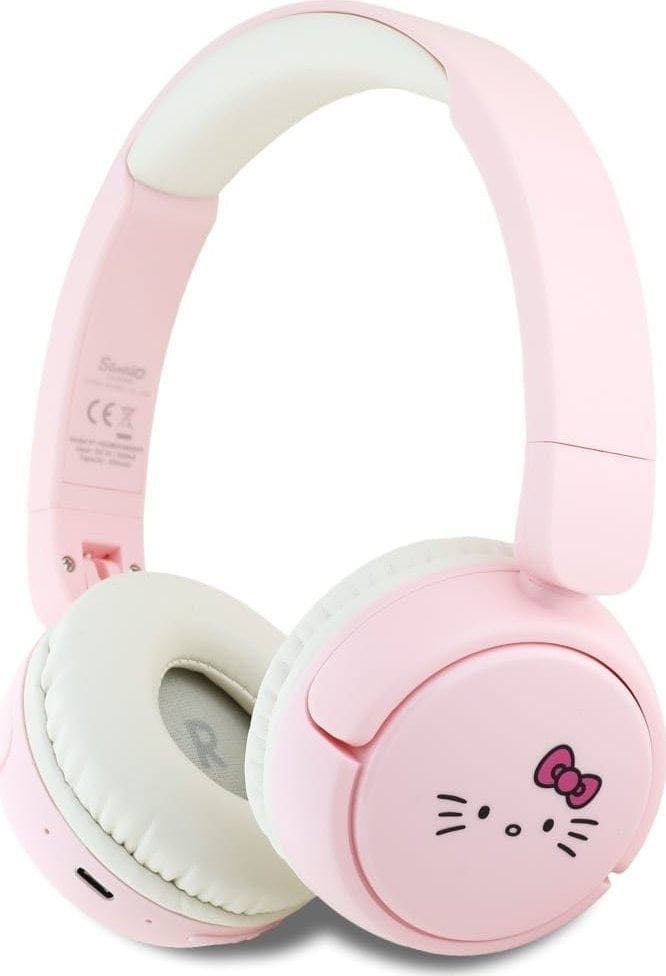 Hello Kitty Pink Face Logo Bluetooth Wireless Headphones - Hkobhv6rokfp