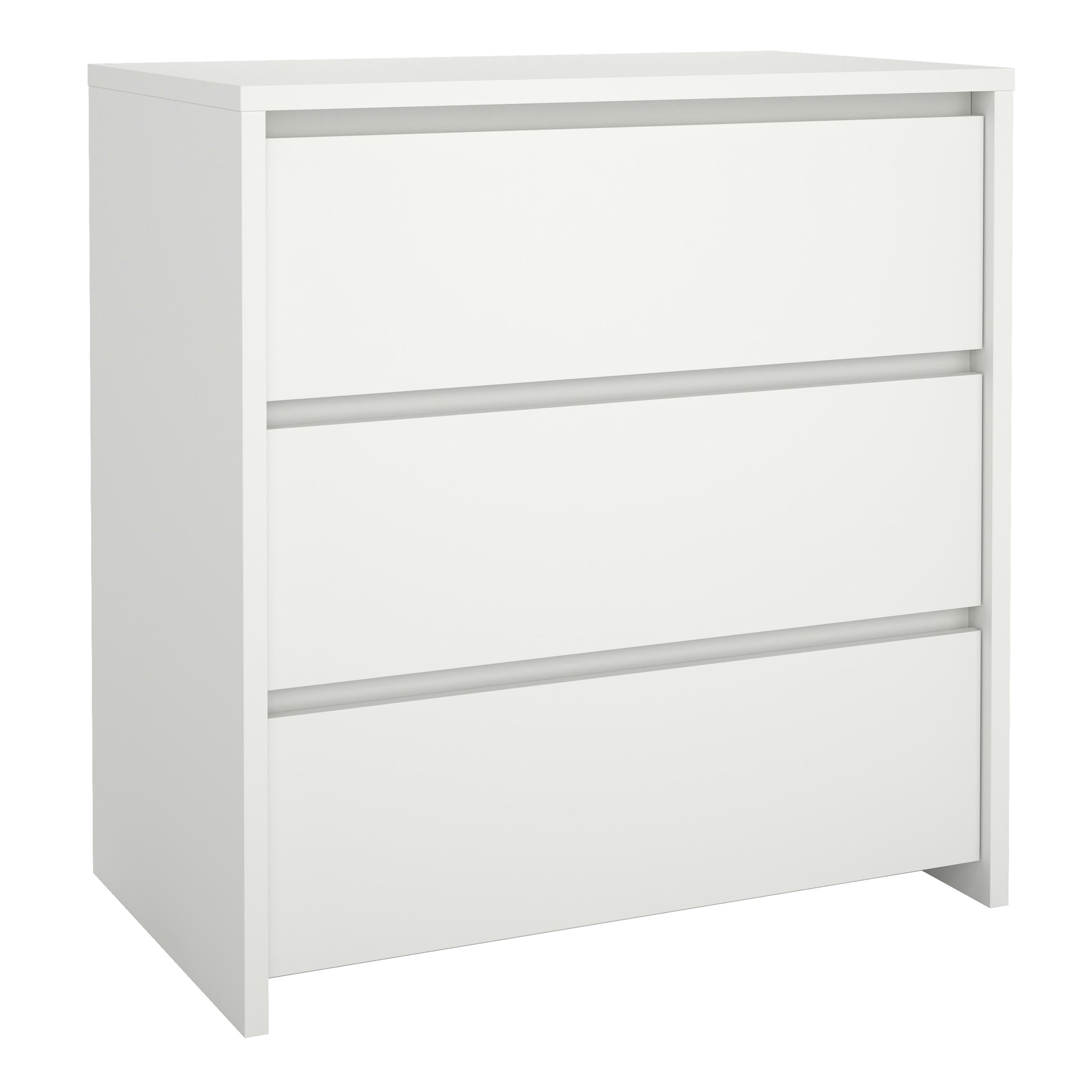 Furniture To Go Next White 3 Drawer Chest Of Drawers - Image 4