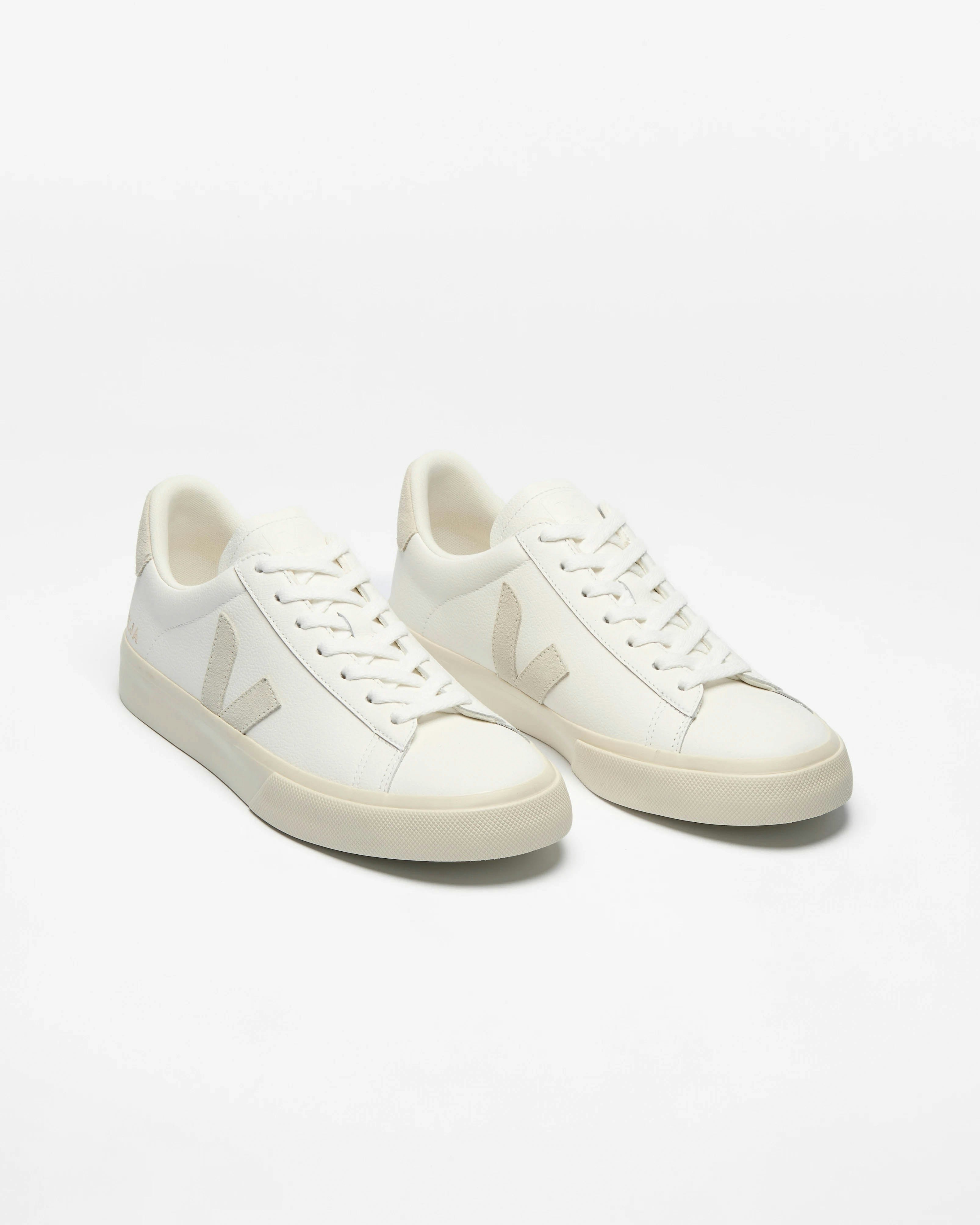 Veja Women's White Campo Leather Trainers - Extra /Natural Suede - Extra /Natural Suede - Uk6 Eu39 Us8