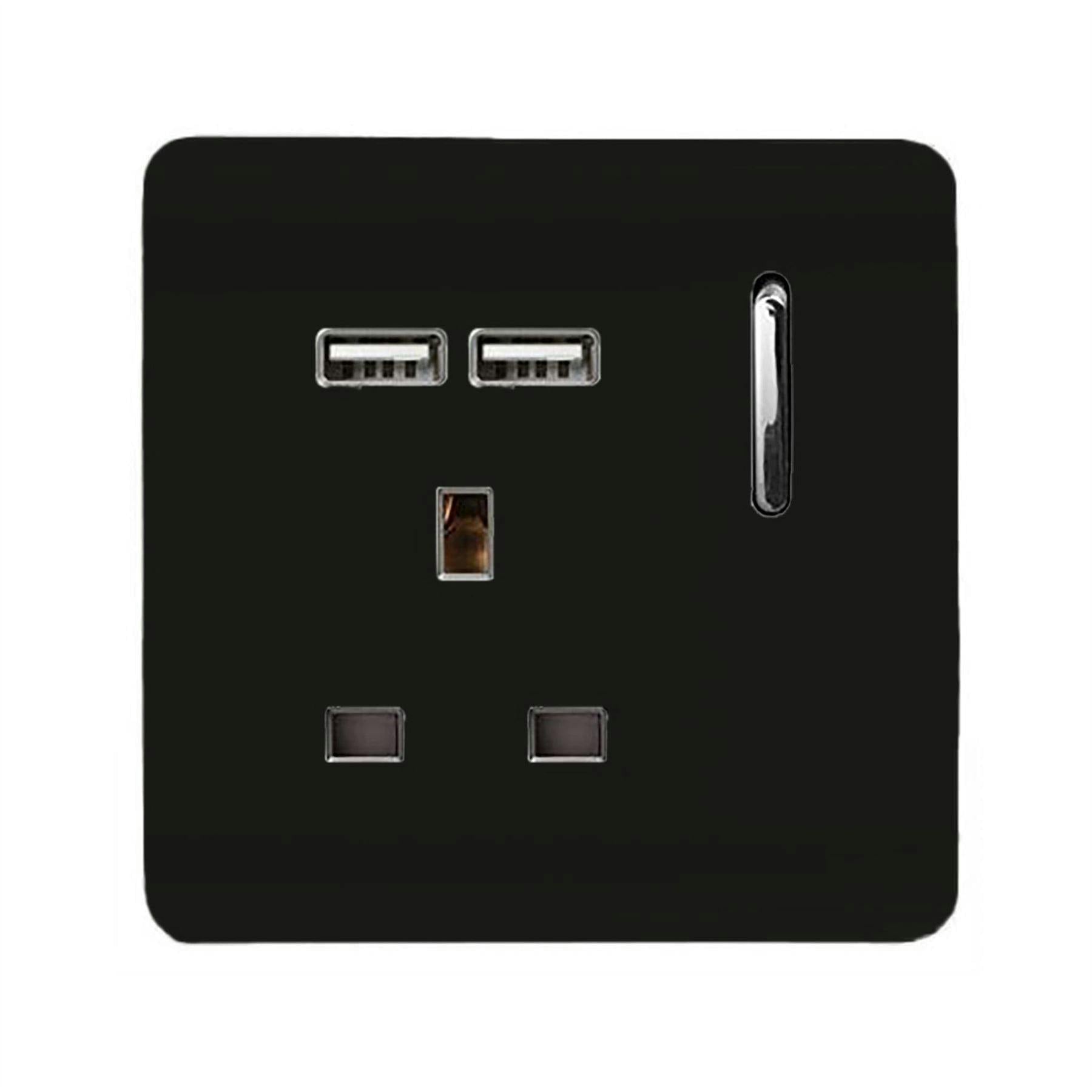Trendi Switch Black 1 Gang Usb 2100Ma Plug Socket In Piano - Image 5