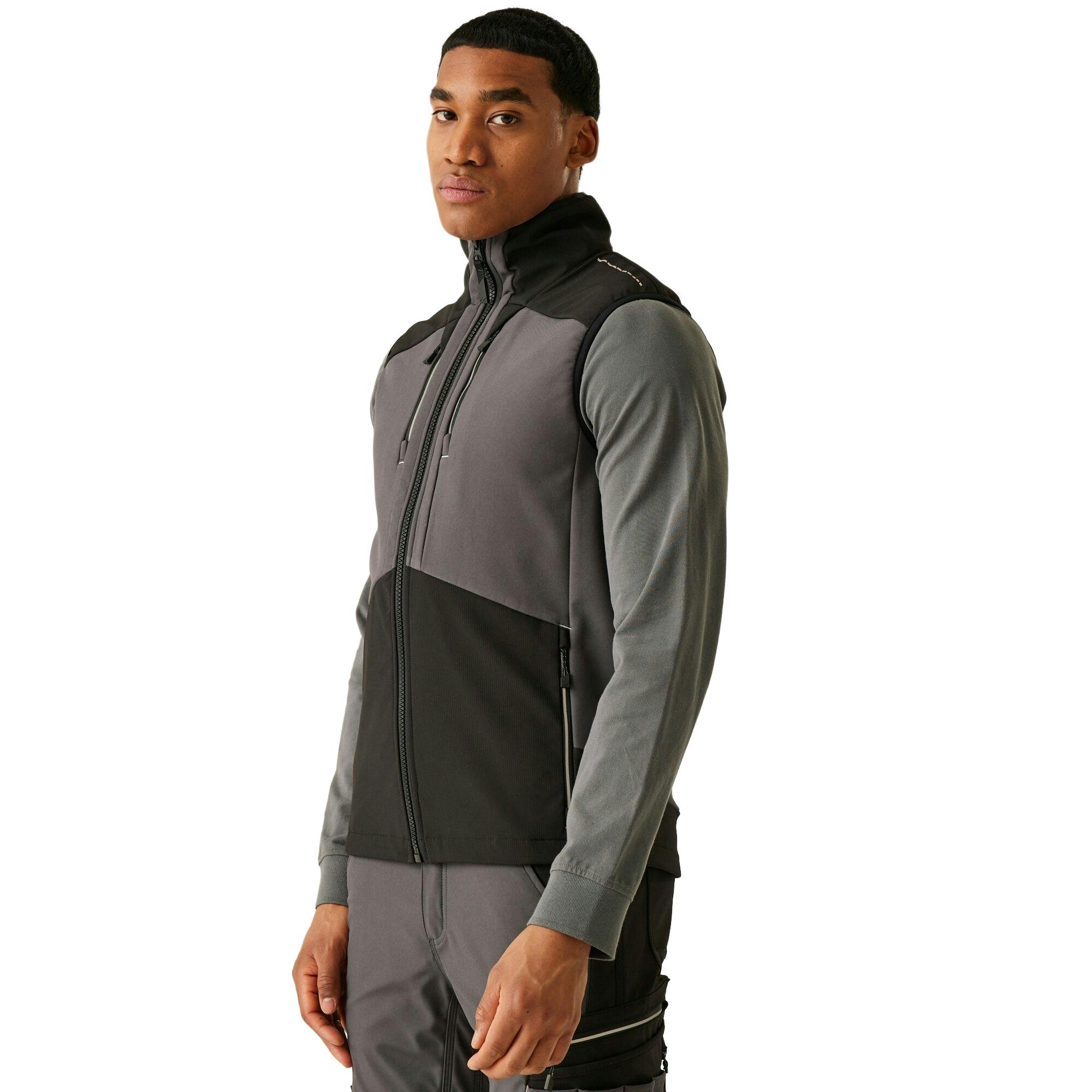 Regatta Men's Grey/Black Professional 3 Layer Softshell Body Warmer - Slate - M - Slate - 100% Mixed
