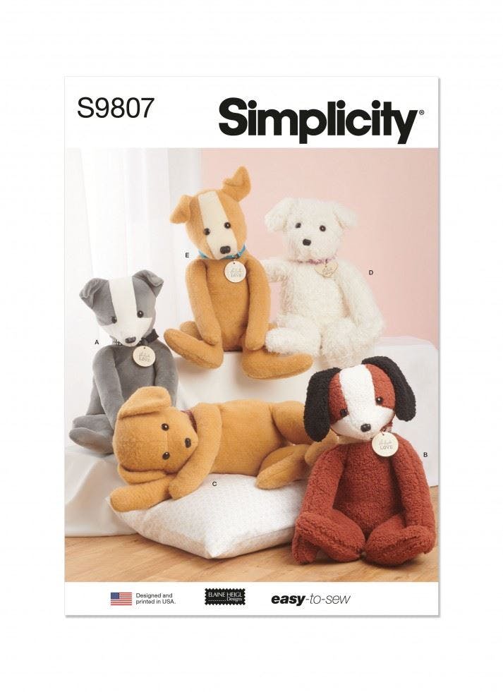 Simplicity Sewing Pattern 9807, Toys Os (One Size) - Easy - Os (One Size)