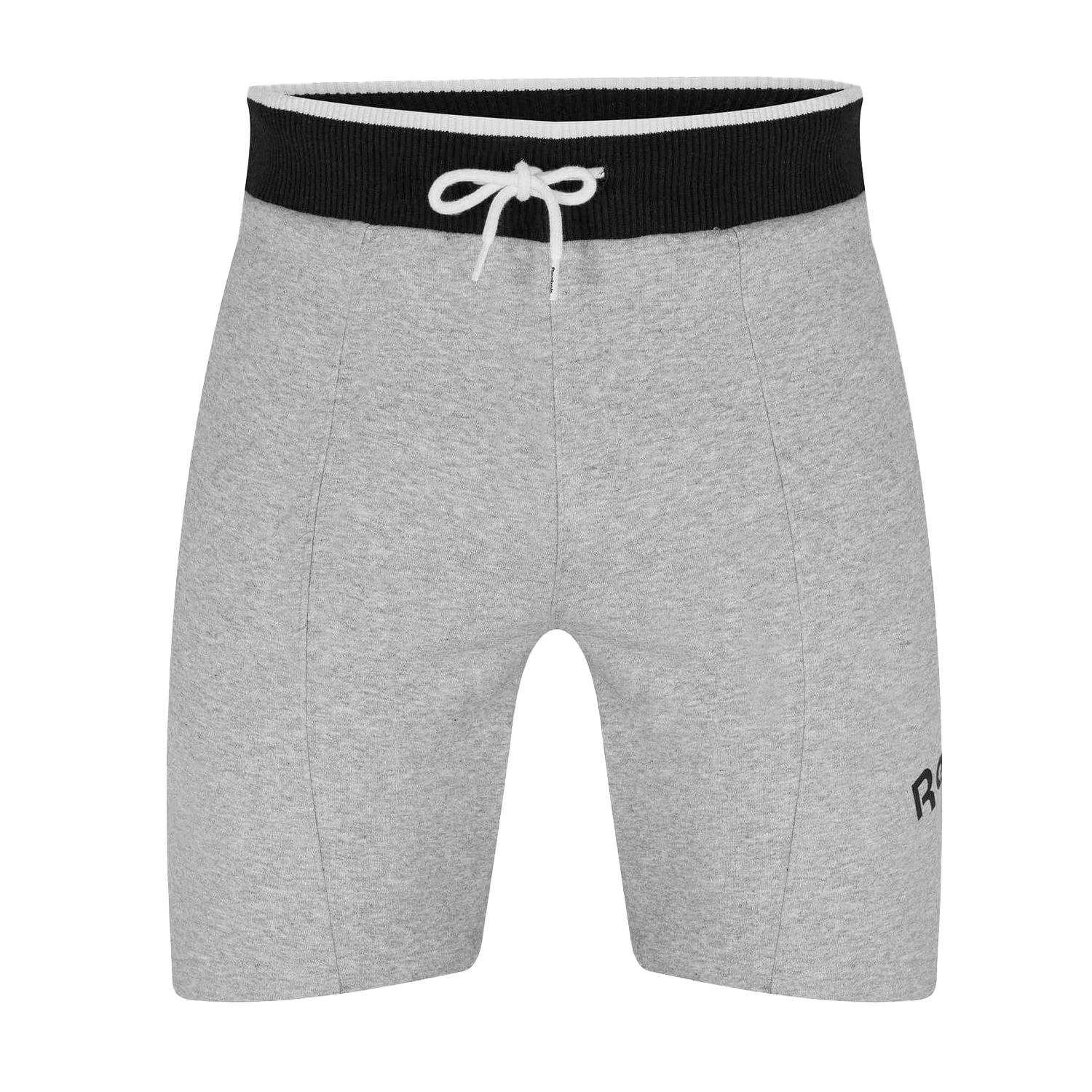 Reebok Men's Grey Sweat Shorts - Medium - Xs - Medium - 100% Mixed