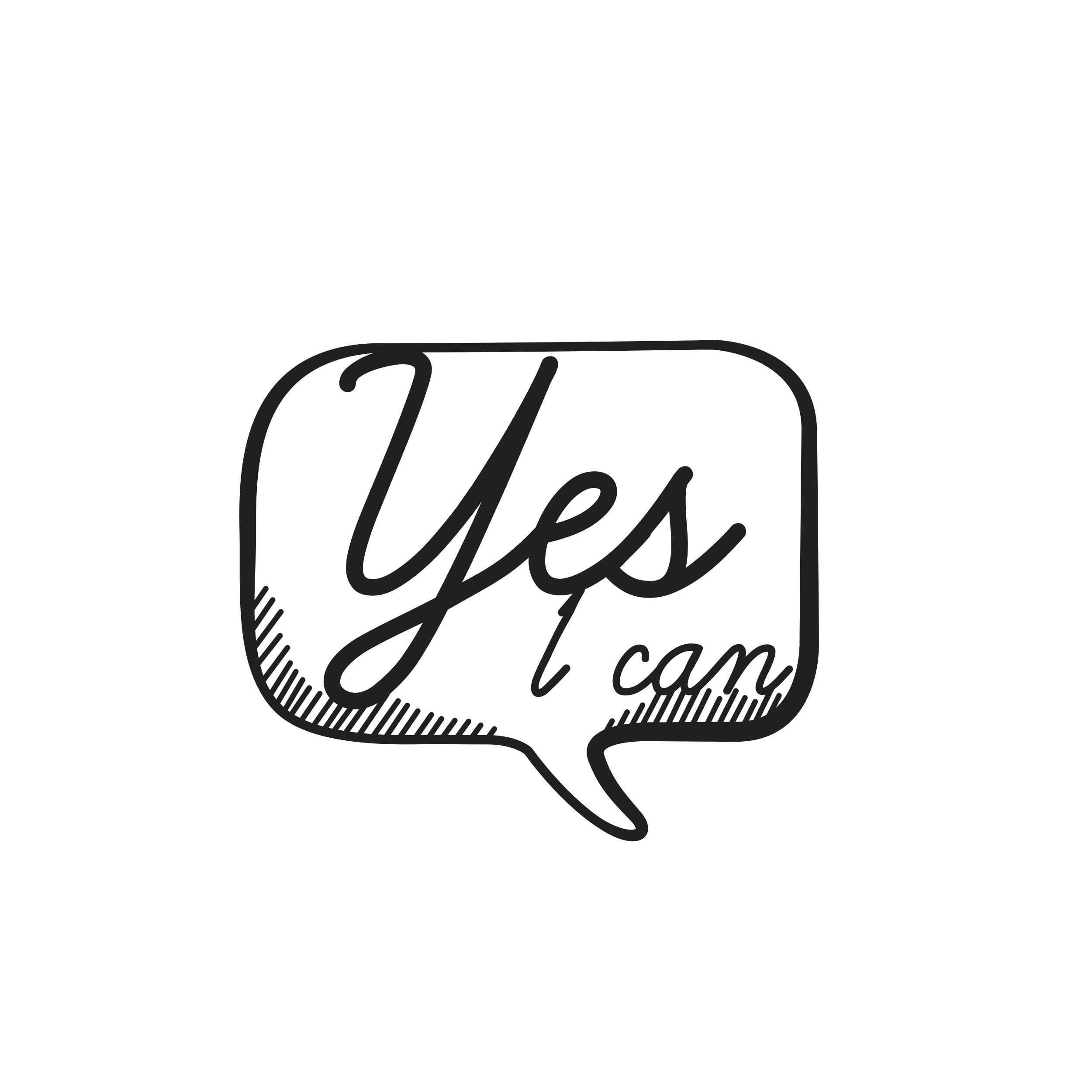 Rackhams Black Modern "Yes" Metal Wall Art Hanging Ornament - Metal