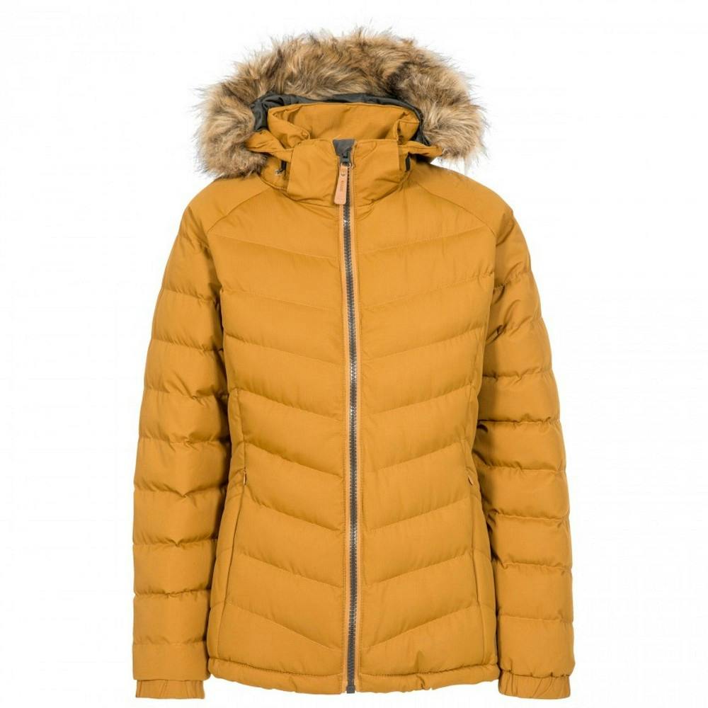 Trespass Women's Brown Nadina Waterproof Padded Jacket In | Size: Xl - Image 2