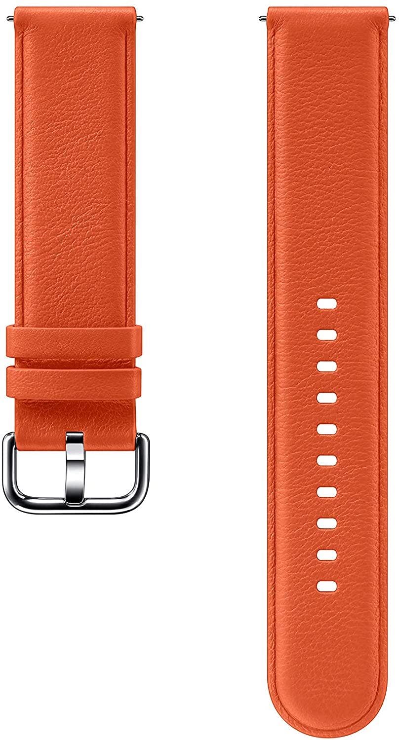 Samsung Orange Galaxy Watch Active 2 Leather Band 20Mm - Et-Slr82moegww