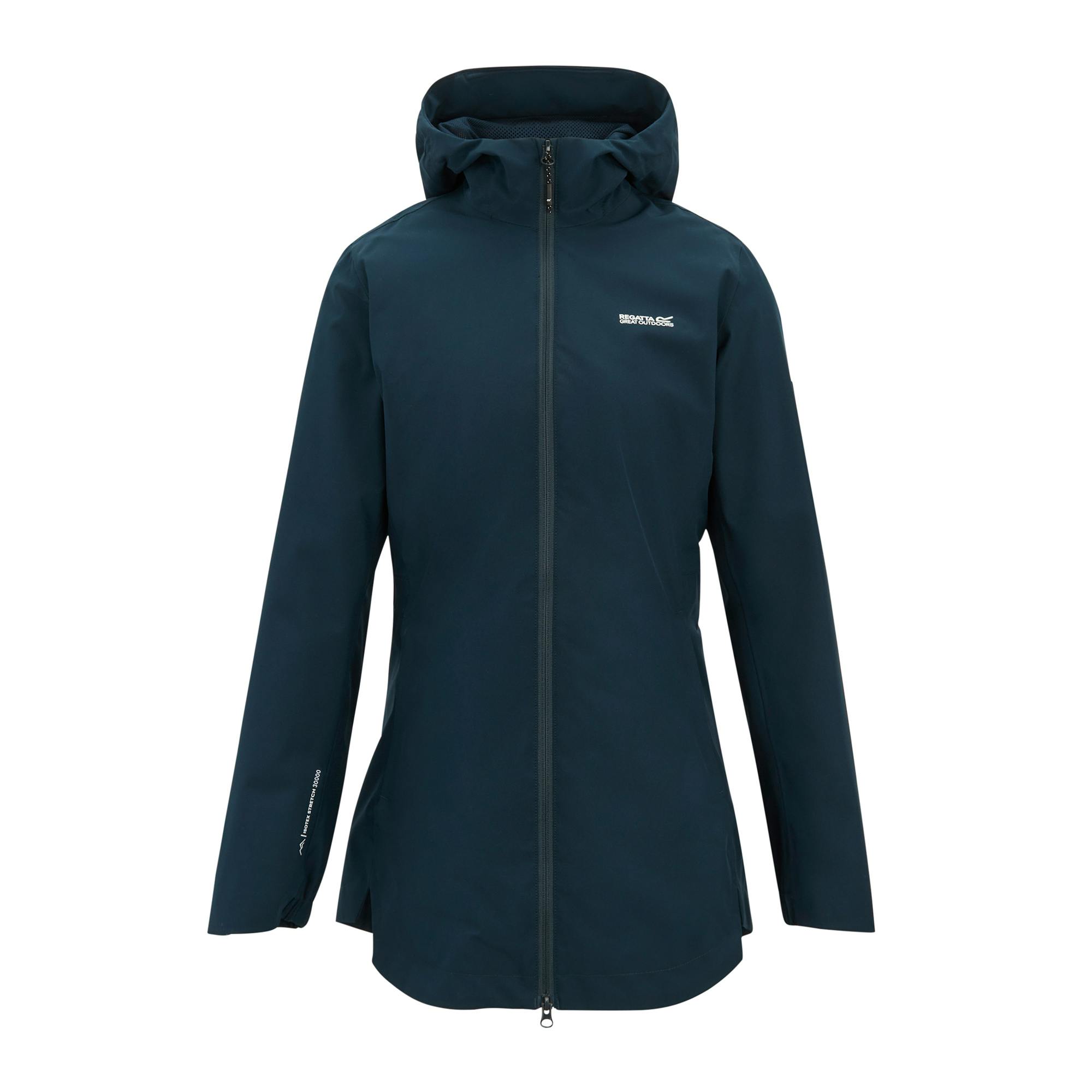 Regatta Women's Natalina Waterproof Jacket - Navy - 12 Uk - Navy - 100% Recycled Polyester