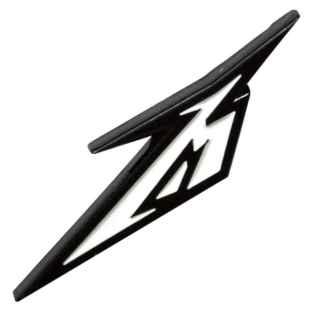 Paradiso Clothing Black/White Metallica And Band Logo Pin Badge