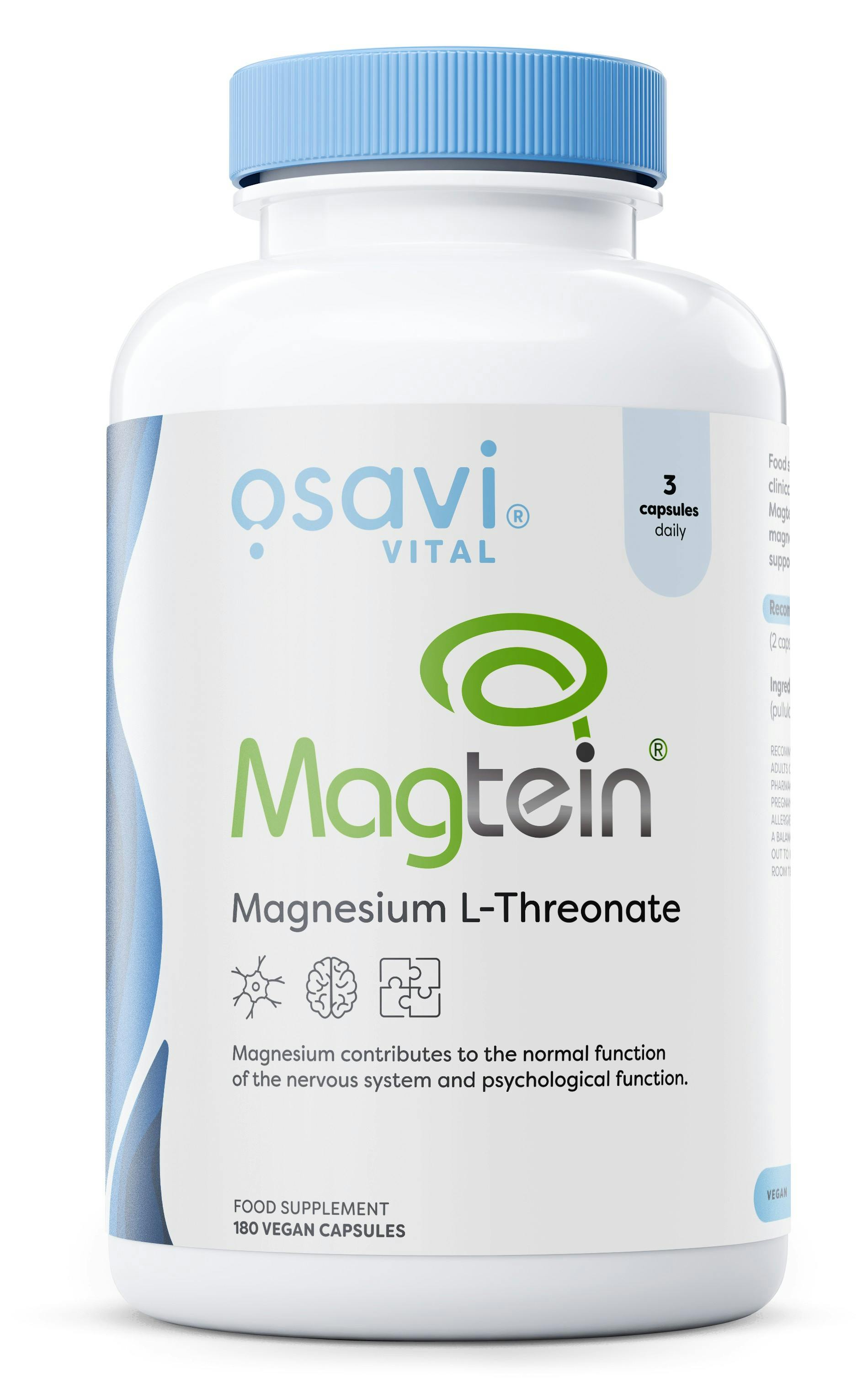 Osavi Magtein Magnesium L-threonate - 180 vegan caps - Image 5