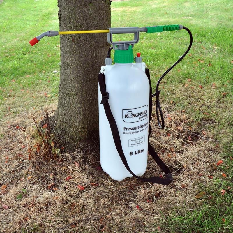 Rackhams 8 Litre Garden Pressure Sprayer With Shoulder Strap & Lance