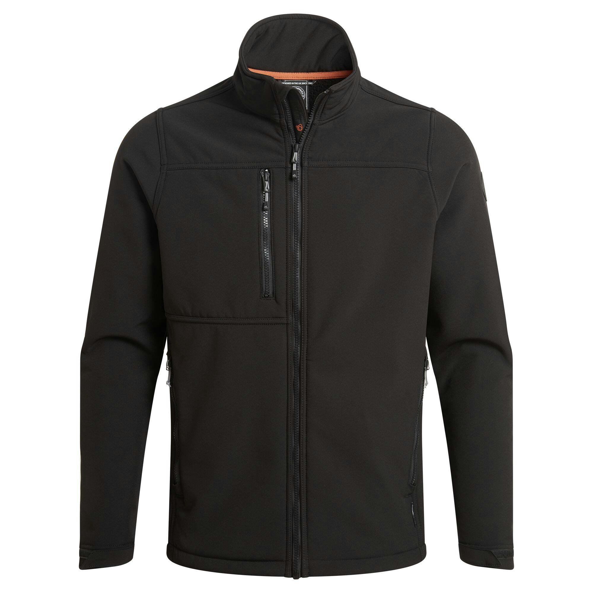 Craghoppers Men's Black Whitby Soft Shell Jacket - Xl - 97% Recycled Polyester/3% Elastane