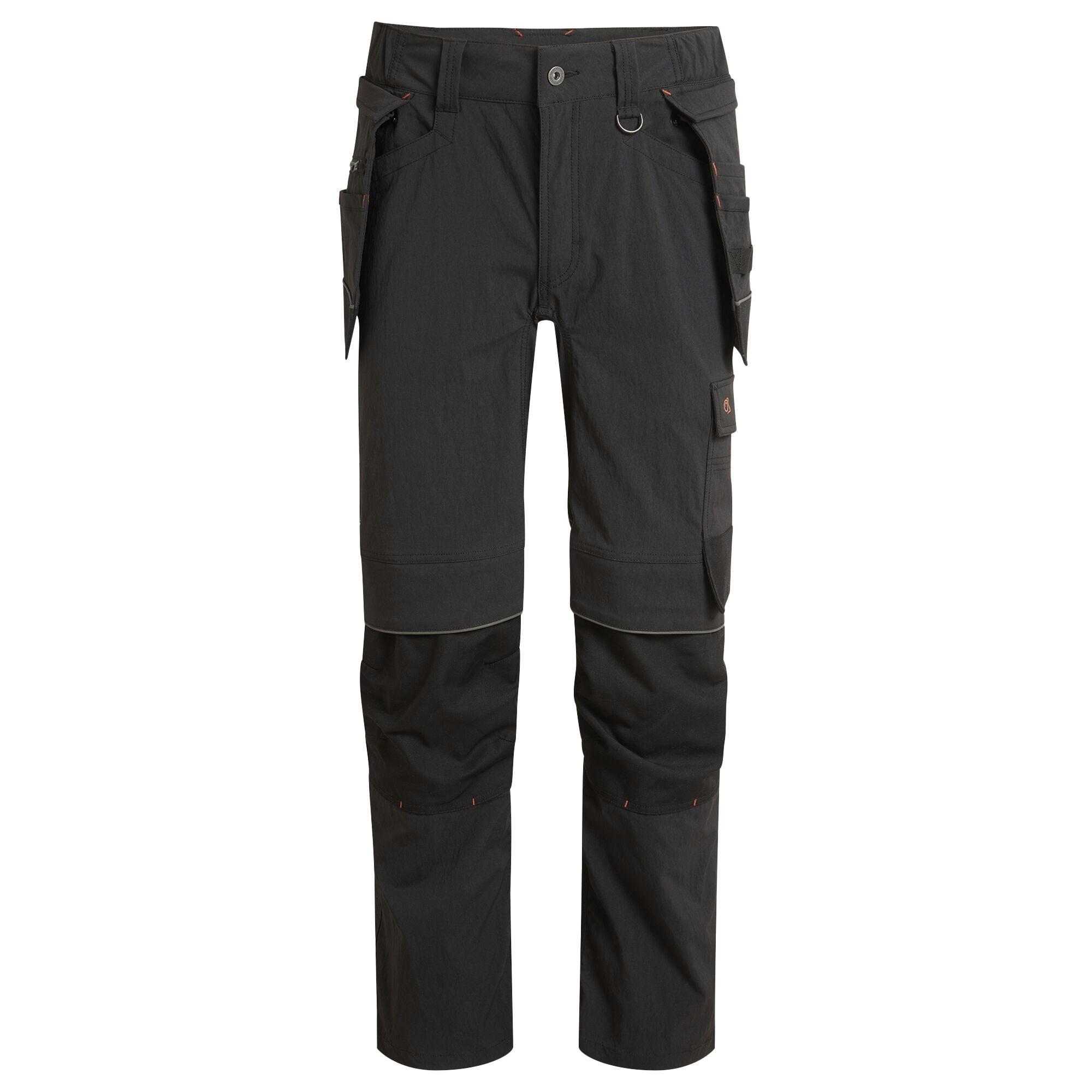 Craghoppers Men's Black Sheffield Holster Stretch Work Trousers - 34R