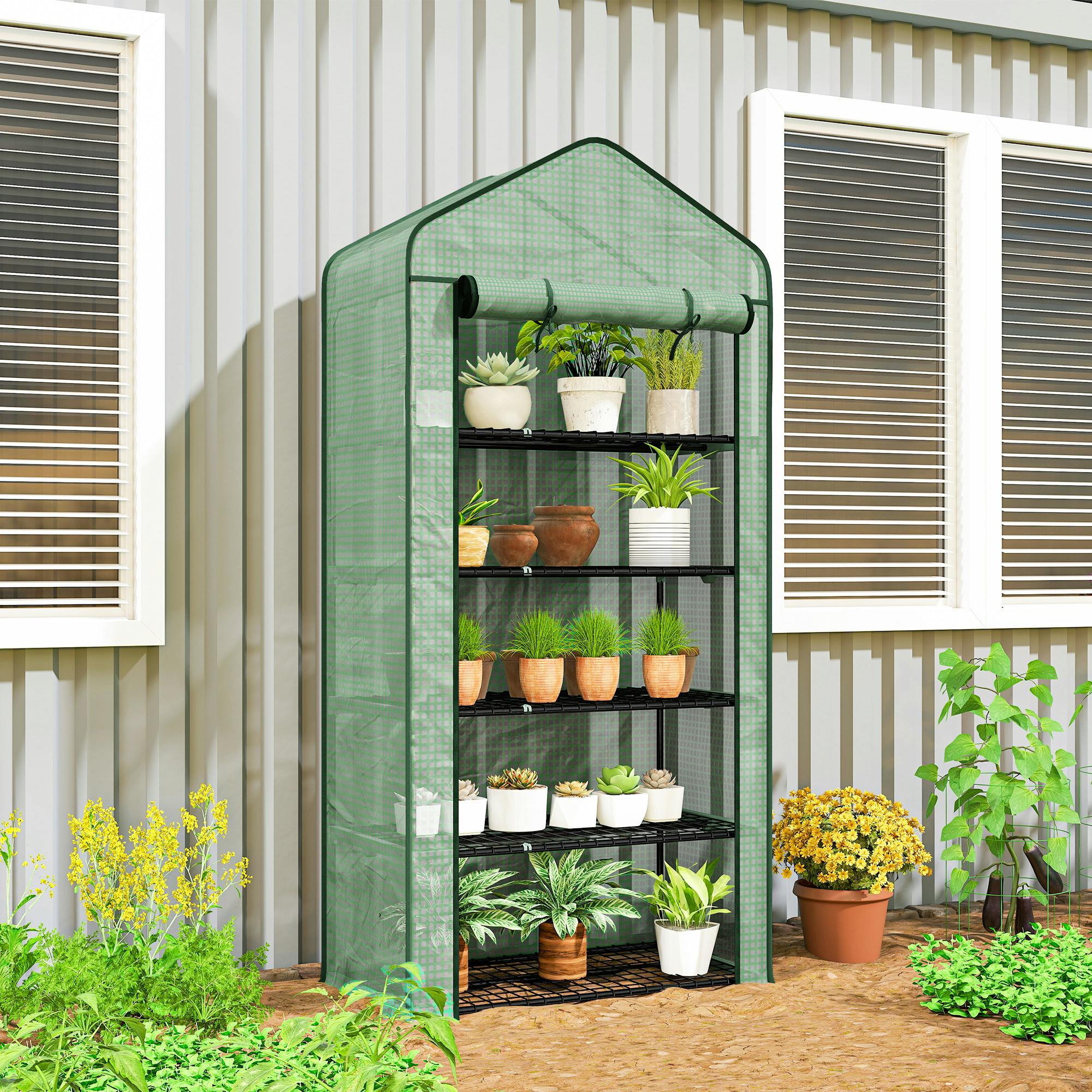 Rackhams Green Widened Mini House 5 Tier House, 193H X 90W X 49Dcm,