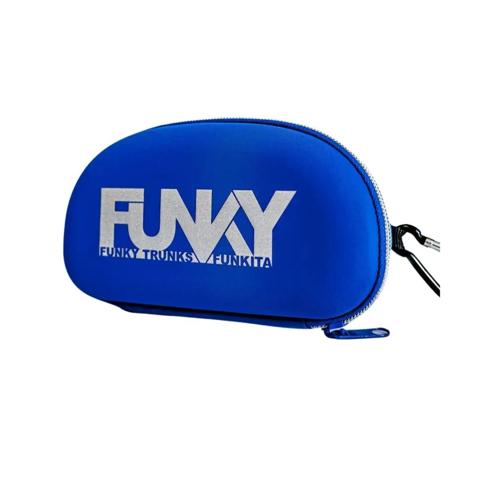 Funky Trunks Blue Zipped Zinc'd Swim Goggle Case - Royal
