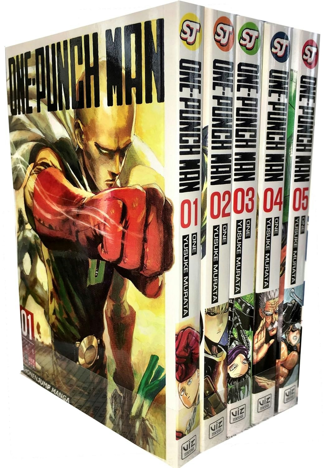 Viz Media One-Punch Man Volumes 1-5 Collection Books Set (Series 1) Size 5