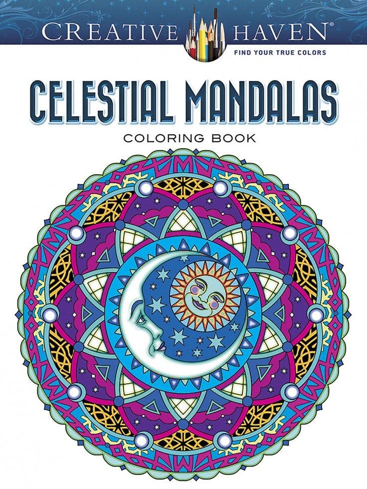 Creative Haven Celestial Mandalas Coloring Book - Image 7