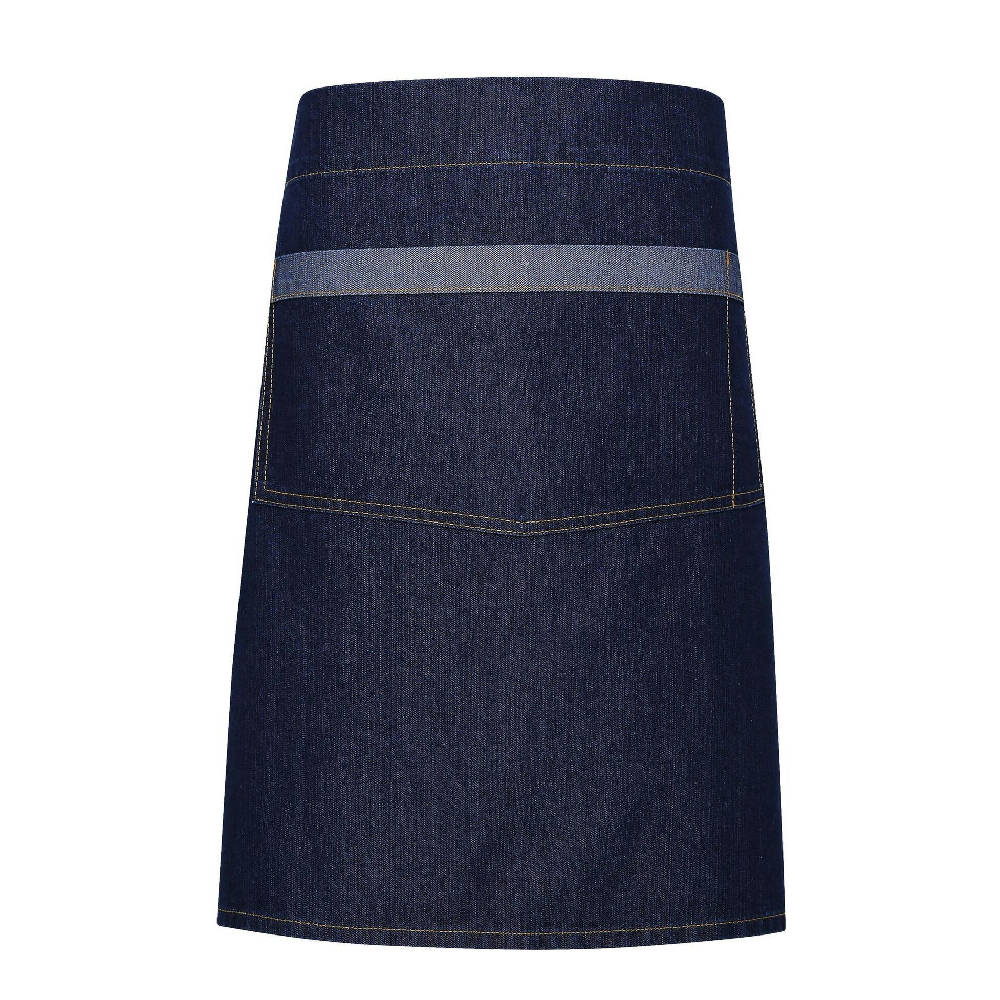 - Premier Unisex Domain Contrast Denim Waist Apron - Image 2