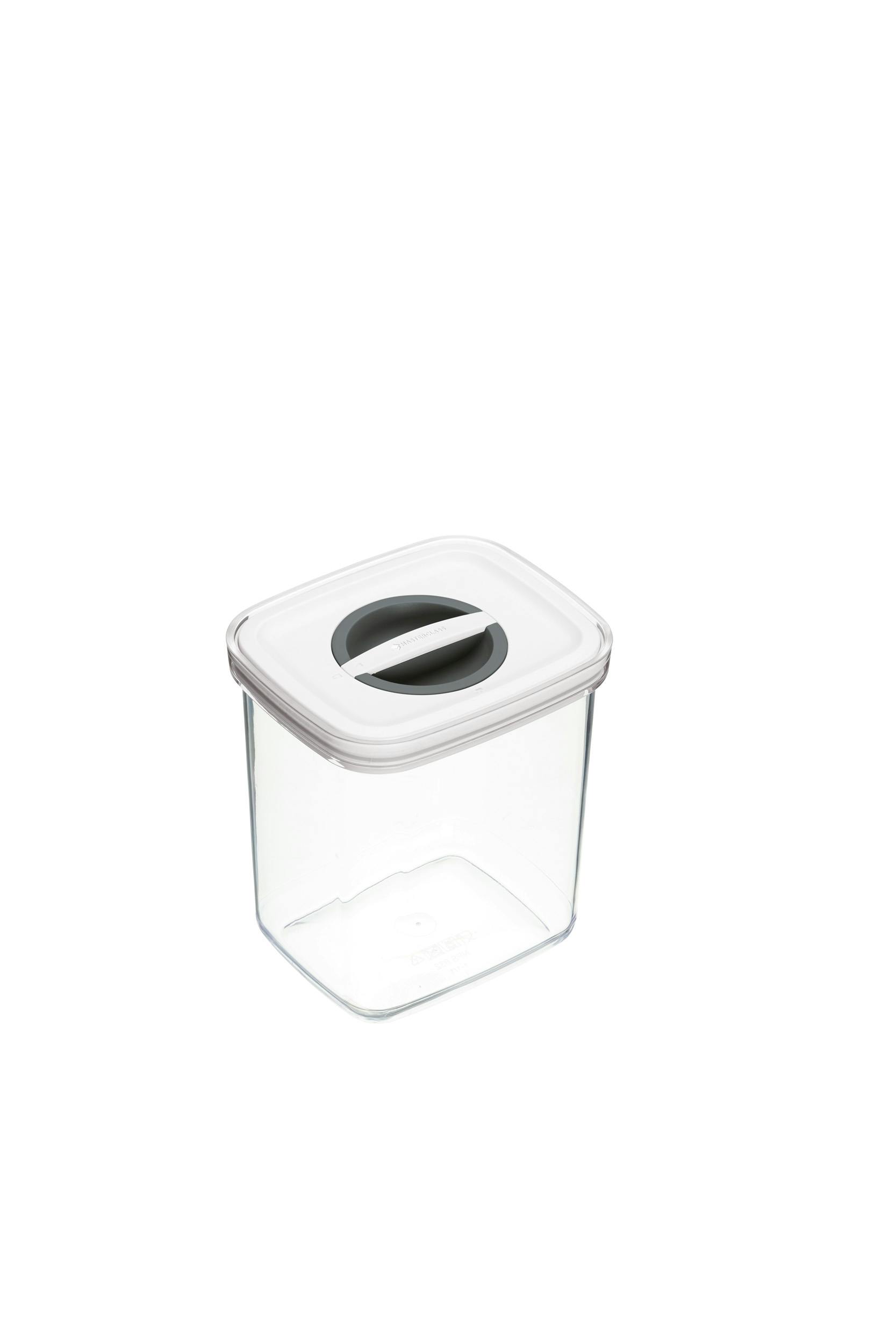 Rackhams Grey Smart Seal 1.3 Litre Rectangular Food Container - Plastic - Food Storage