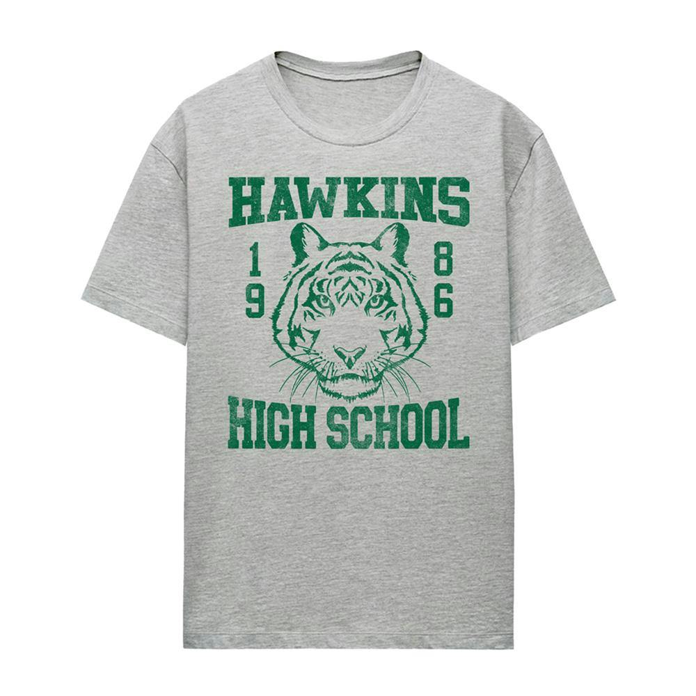 Stranger Things Women's Hawkins Tigers 86 T-Shirt - Athletic Heather - M - Athletic Heather