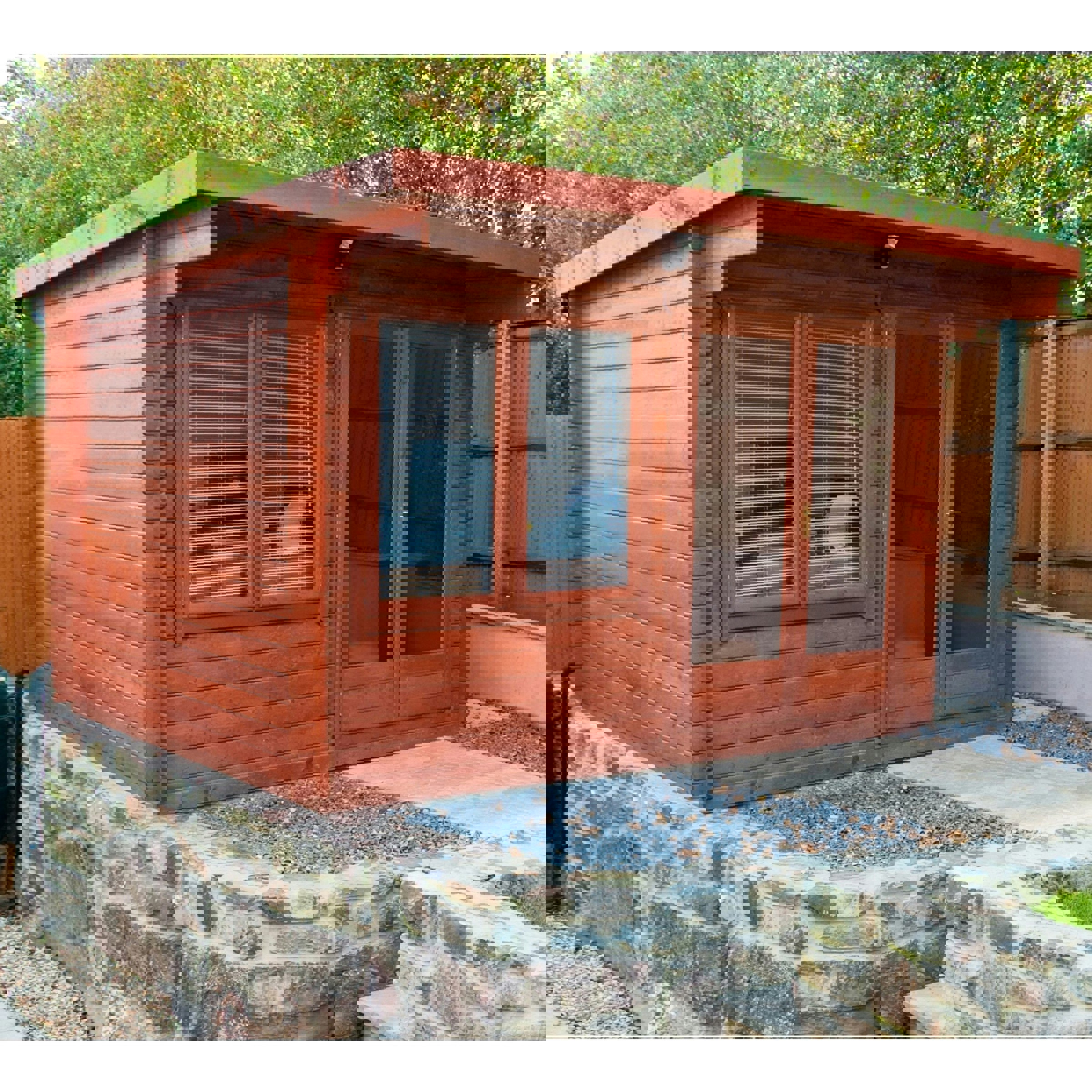 Shire 10x12 Belgravia Log Cabin 28mm Cladding