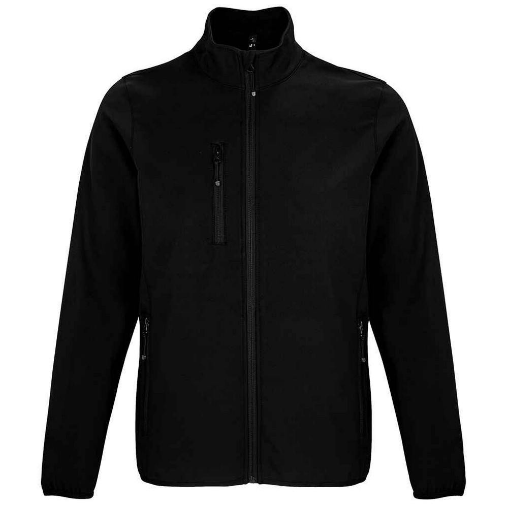 Sol's Men's Black Falcon Soft Shell Jacket In | : 2XL - Image 3