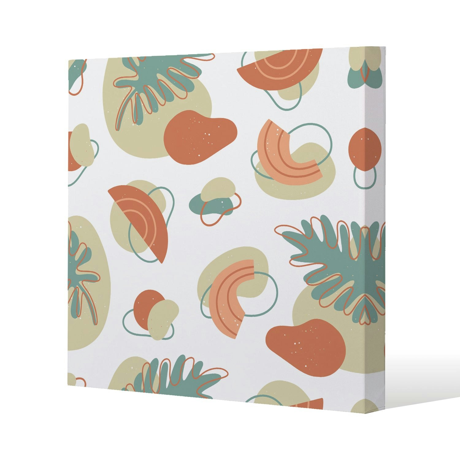 Rackhams Line Art And Botanical Elements (Canvas Print) - 101 X 101 X 4Cm