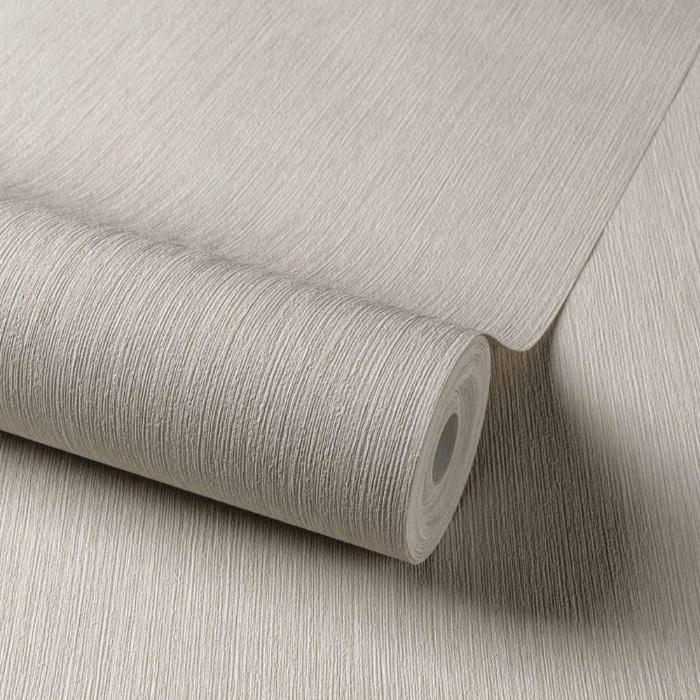Rackhams Brushstroke Effect Plain Matisse Textured Wallpaper, Taupe