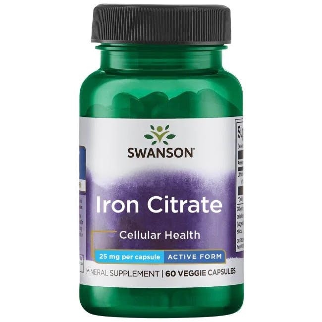 Swanson Women's Iron Citrate 25Mg 60 Veg Capsules - Image 8