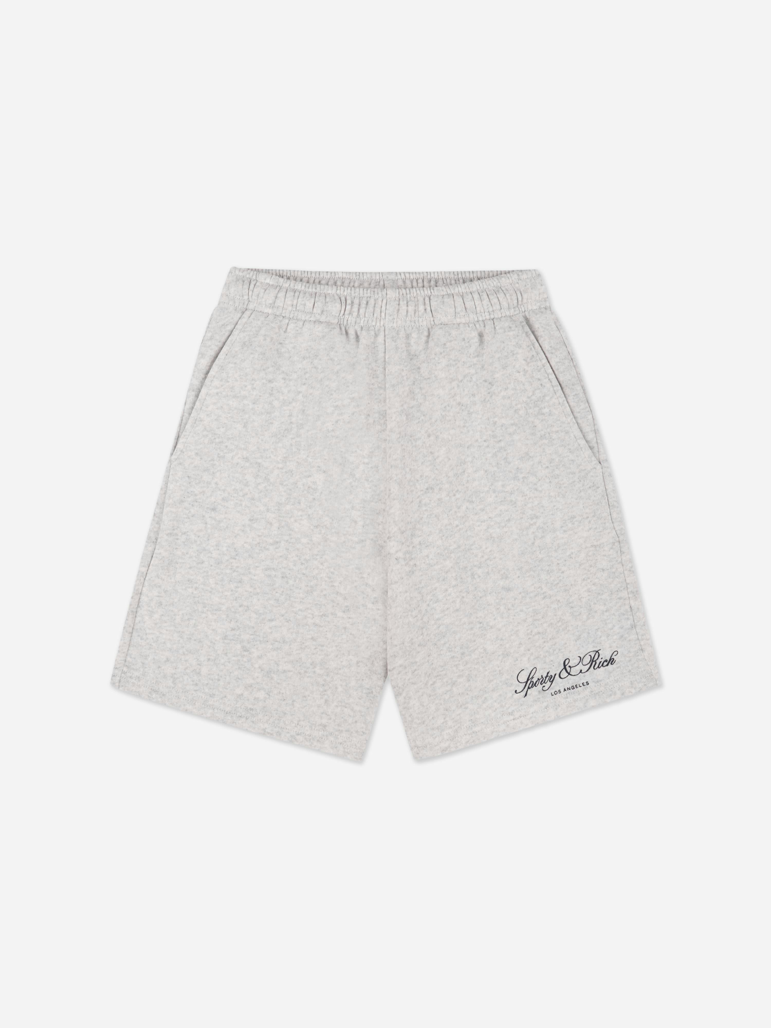 Sporty & Rich Unisex Kids Grey Kids Vendome La Gym Shorts In - 2 - 4 Yrs