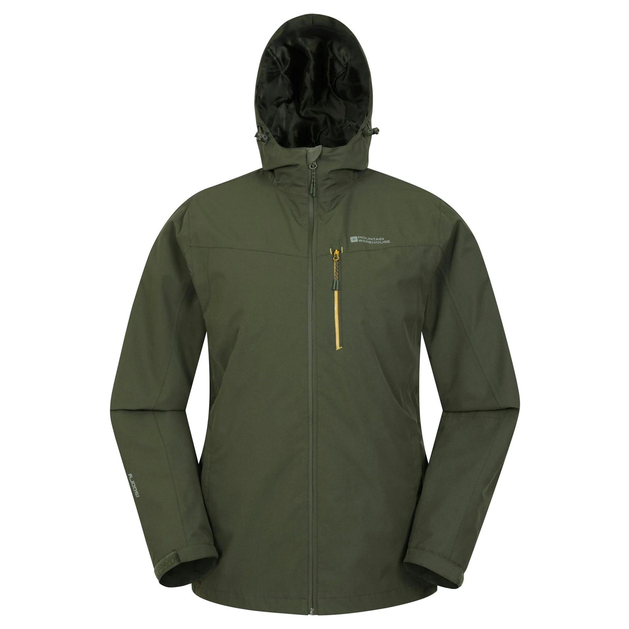 Mountain Warehouse Men's Green Brisk Extreme Waterproof Jacket - Xl - 100% Polyester